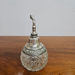 Victorian Sterling Silver & Hobnail Glass Pump Perfume Bottle | Antique & Vintage | Moonee Ponds Antiques | Australia Wide Delivery