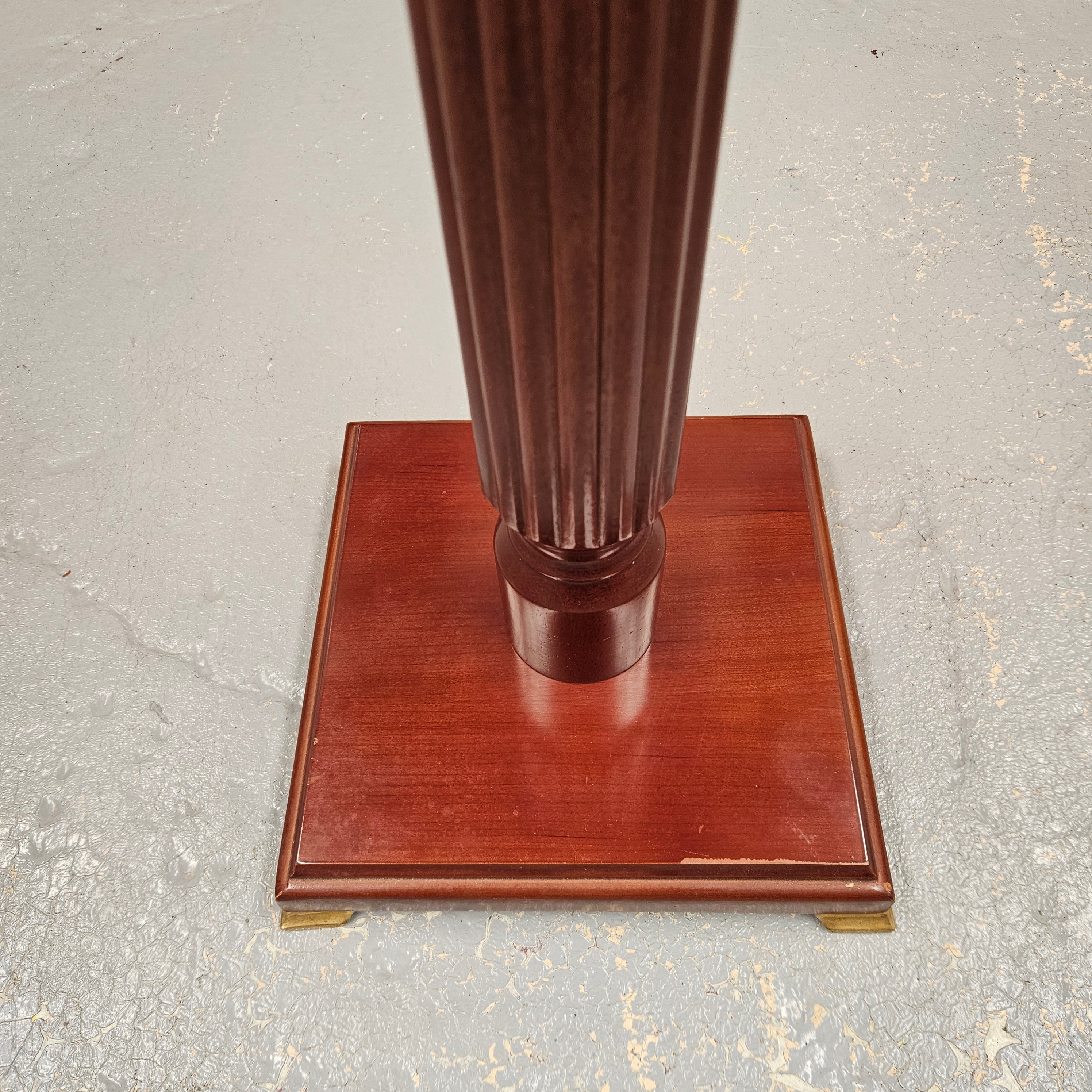 Vintage Fluted Mahogany Pedestal | Antique & Vintage | Moonee Ponds Antiques | Australia Wide