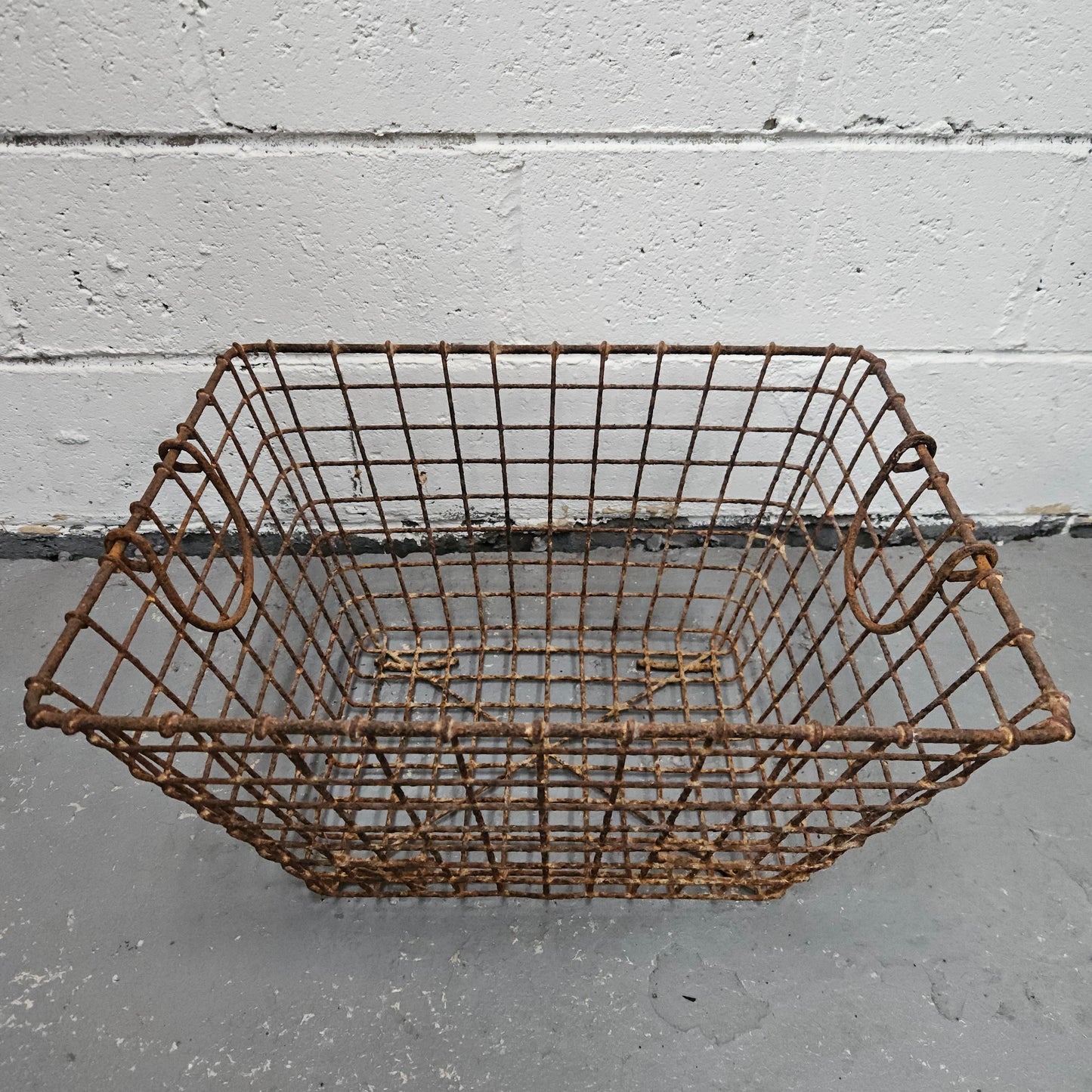 Antique Wire Baskets With Handles