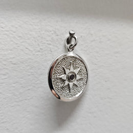 Sterling Silver And Amethyst Pendant