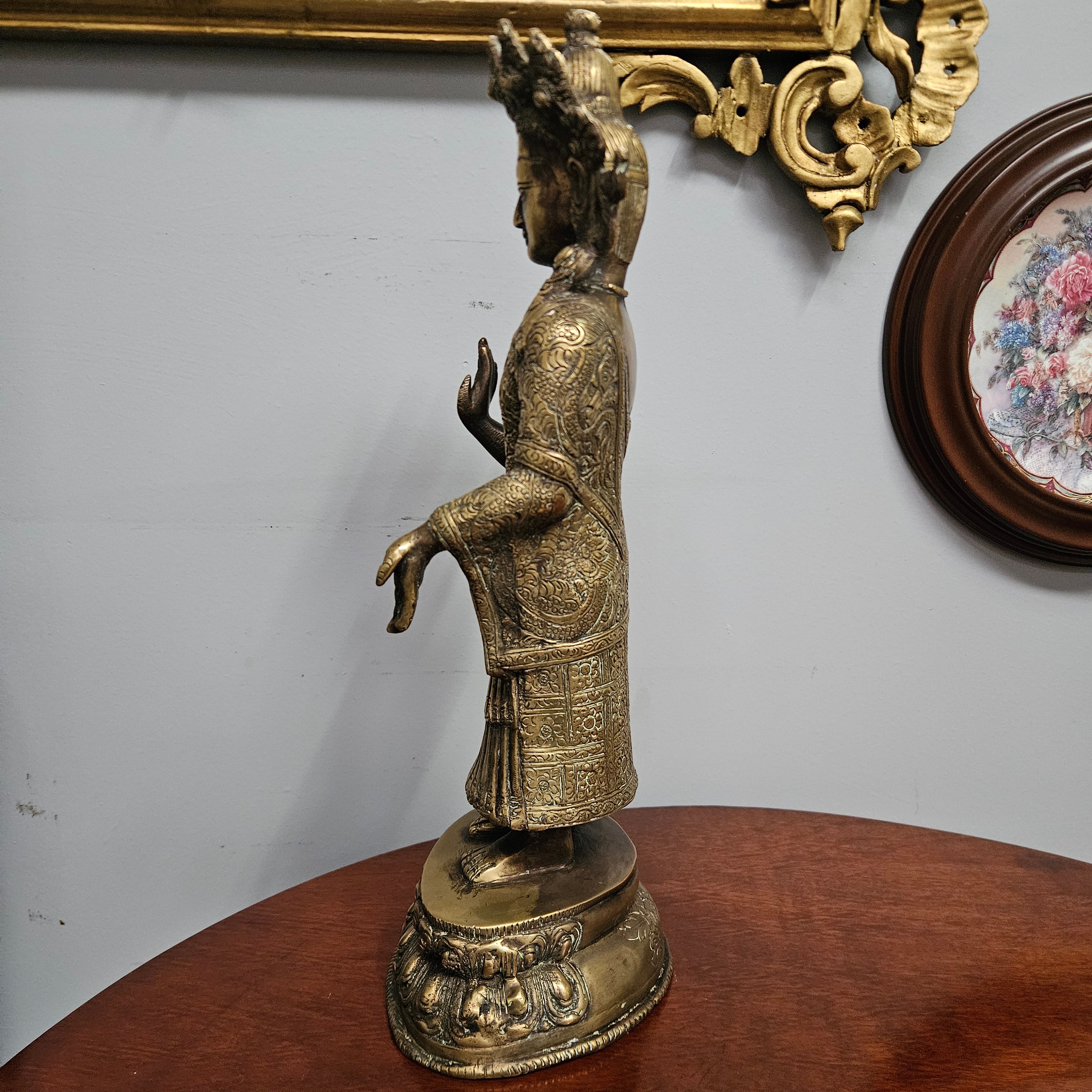 Antique Tibetan Bronze Dipankara Buddha Statue