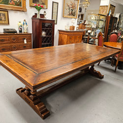 French Elm Farmhouse Style Dining Table | Antique & Vintage | Moonee Ponds Antiques | Australia Wide Delivery