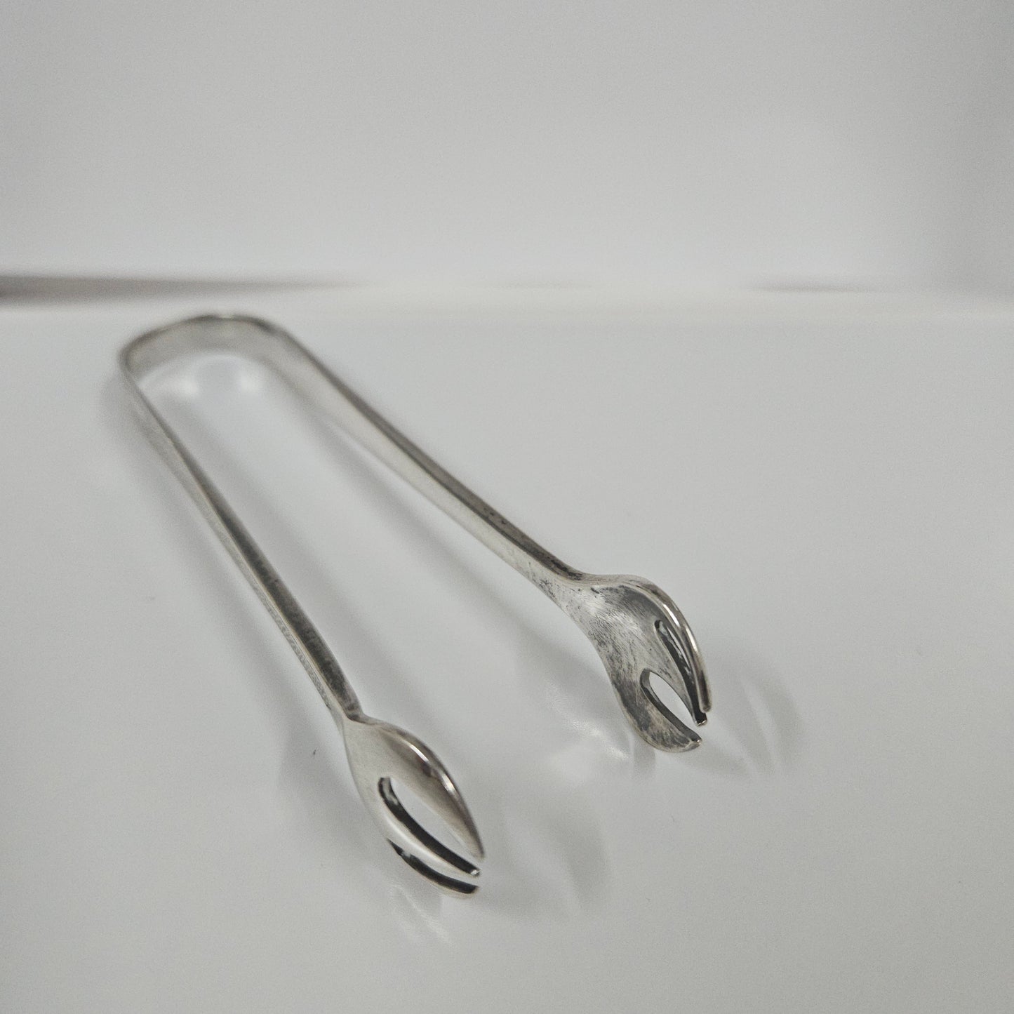 Chinese Export Sterling Silver Sugar Tongs