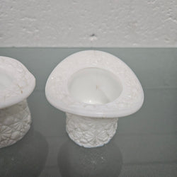 Pair of Fenton Milk Glass Top Hats | Antique & Vintage | Moonee Ponds Antiques | Australia Wide Delivery