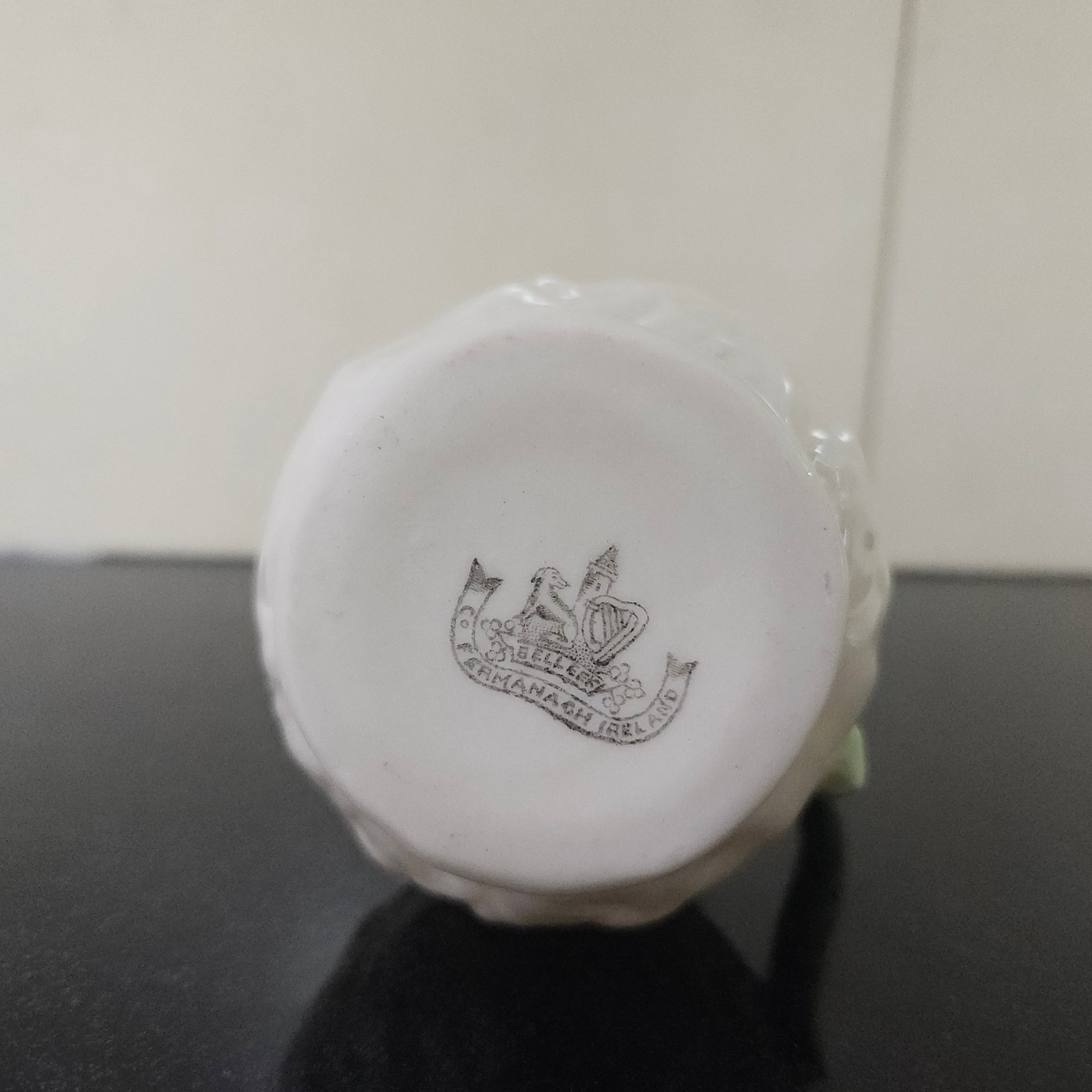 Belleek Lotus Pattern Small Cream Jug | Antique & Vintage | Moonee Ponds Antiques | Australia Wide Delivery