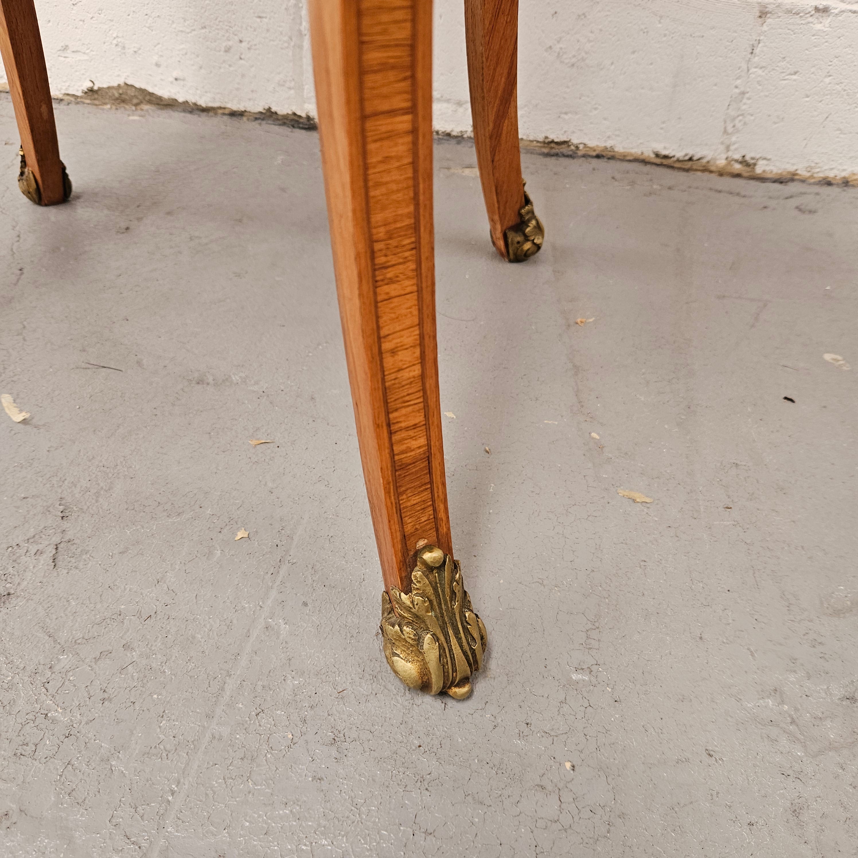 French Walnut Marble Top Circular Table | Antique & Vintage | Moonee Ponds Antiques | Australia Wide Delivery