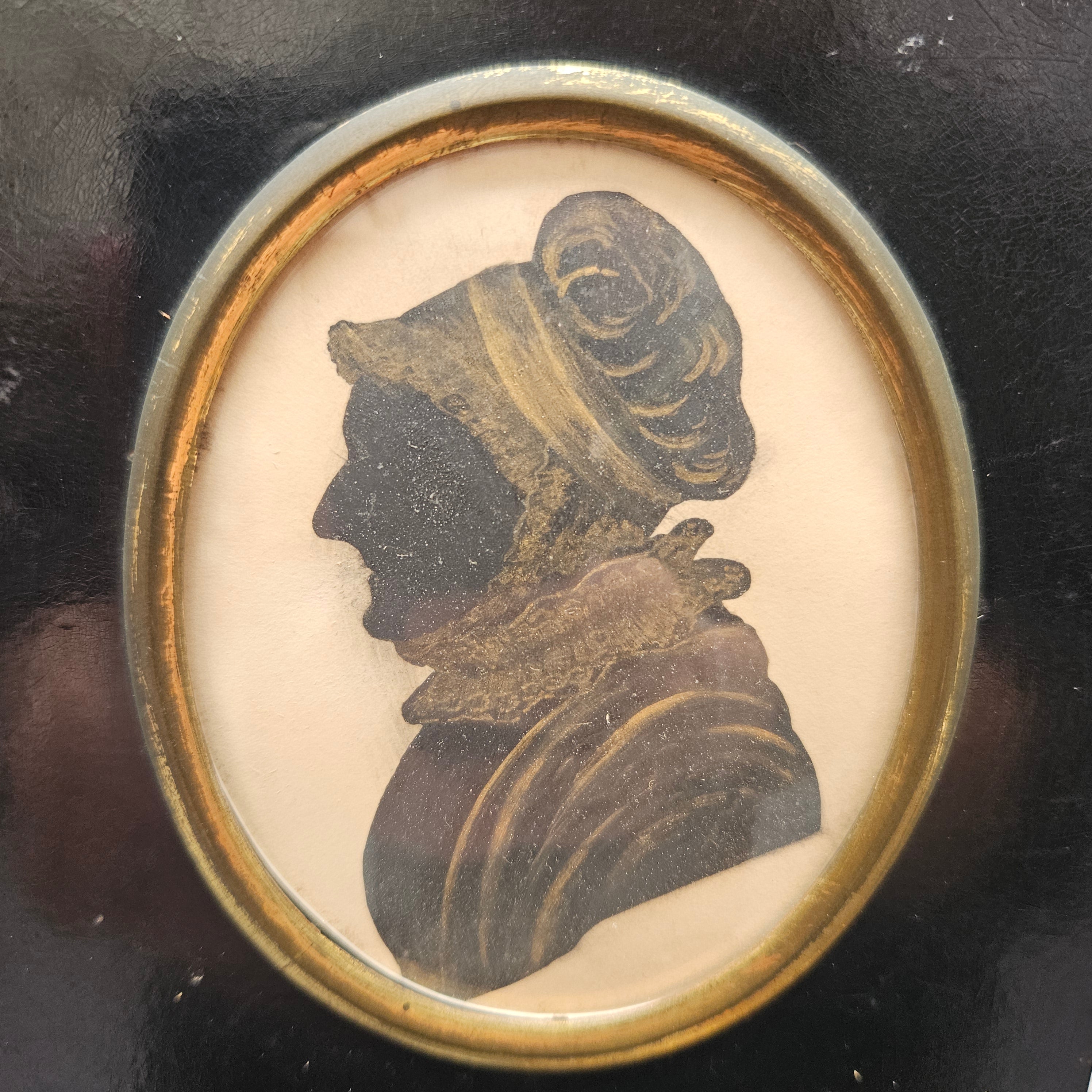 Early 19th Century Regency Period Silhouette Woman in Cap | Antique & Vintage | Moonee Ponds Antiques | Australia Wide Delivery