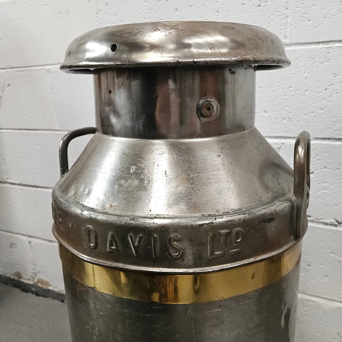 Large Metal Milk Canister/Churn