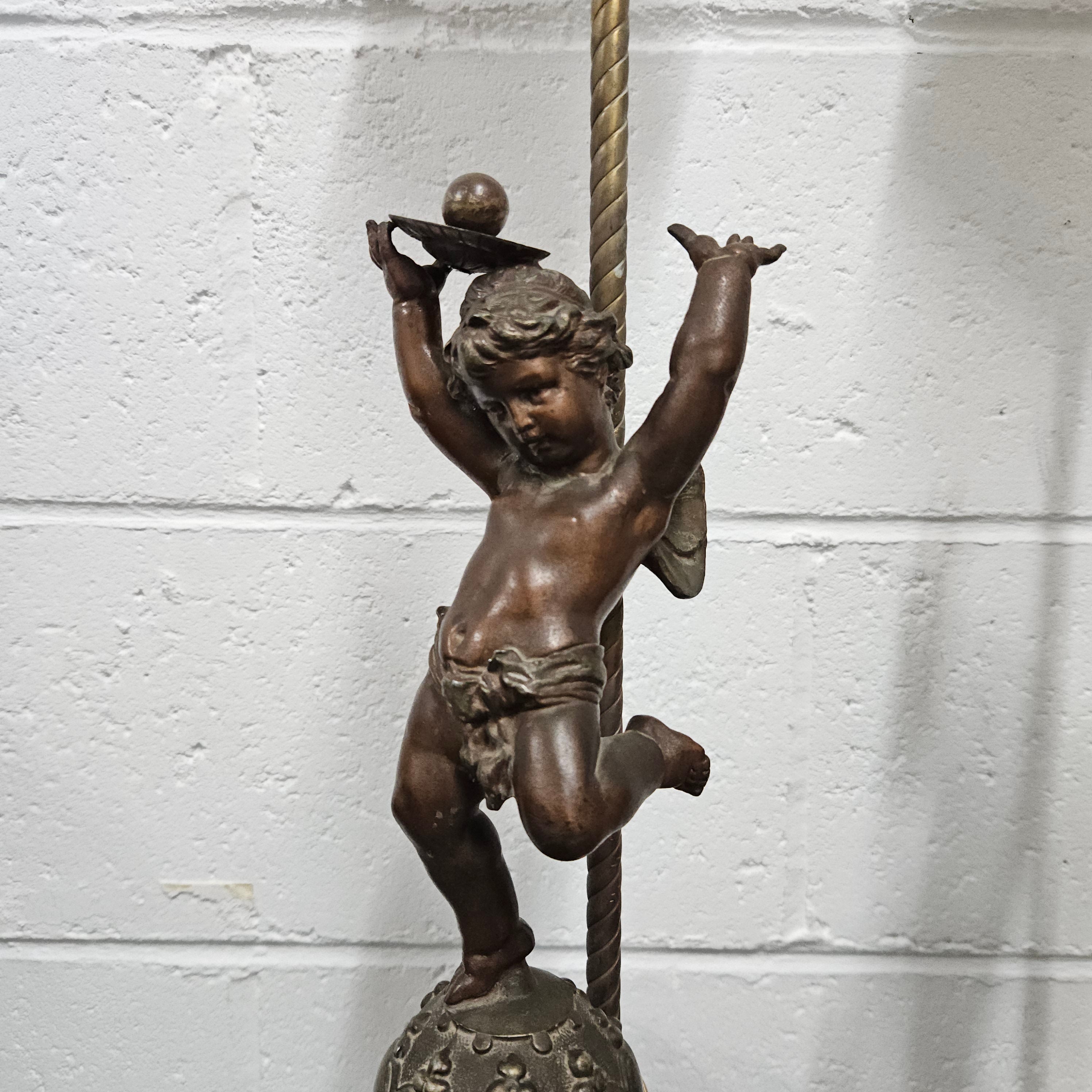 Antique Pair of Decorative Cherub Table Lamps | Antique & Vintage | Moonee Ponds Antiques | Australia Wide Delivery