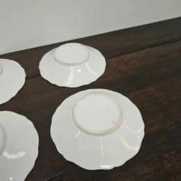 Ridgway Regency Period 6 Hand Painted & Gilded Cups & Saucers