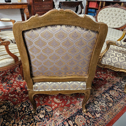 Antique Pair Reupholstered Louis XVth Style Giltwood Armchairs | Antique & Vintage | Moonee Ponds Antiques | Australia Wide Delivery