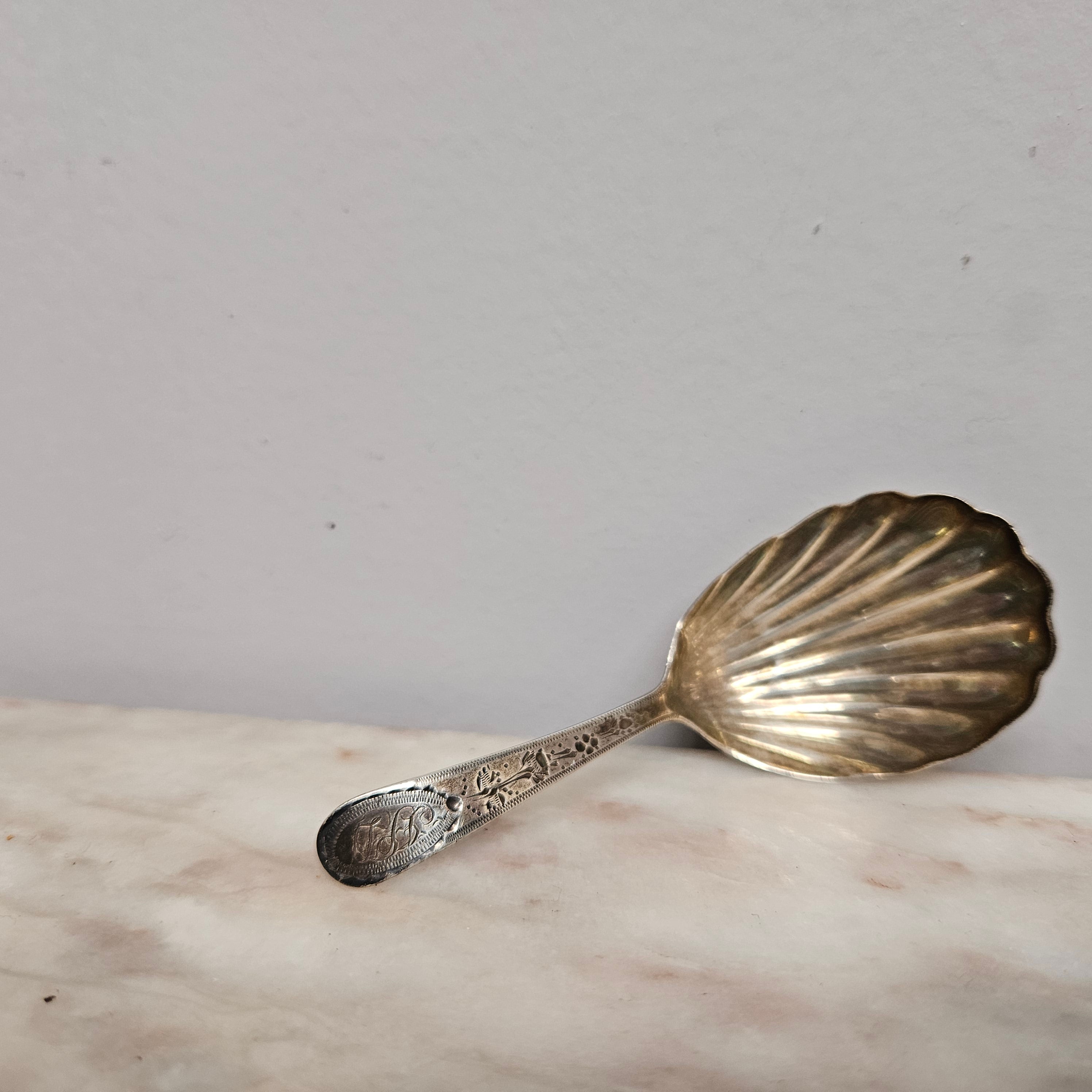 Georgian Tea Caddy Silver Spoon Circa: 1793