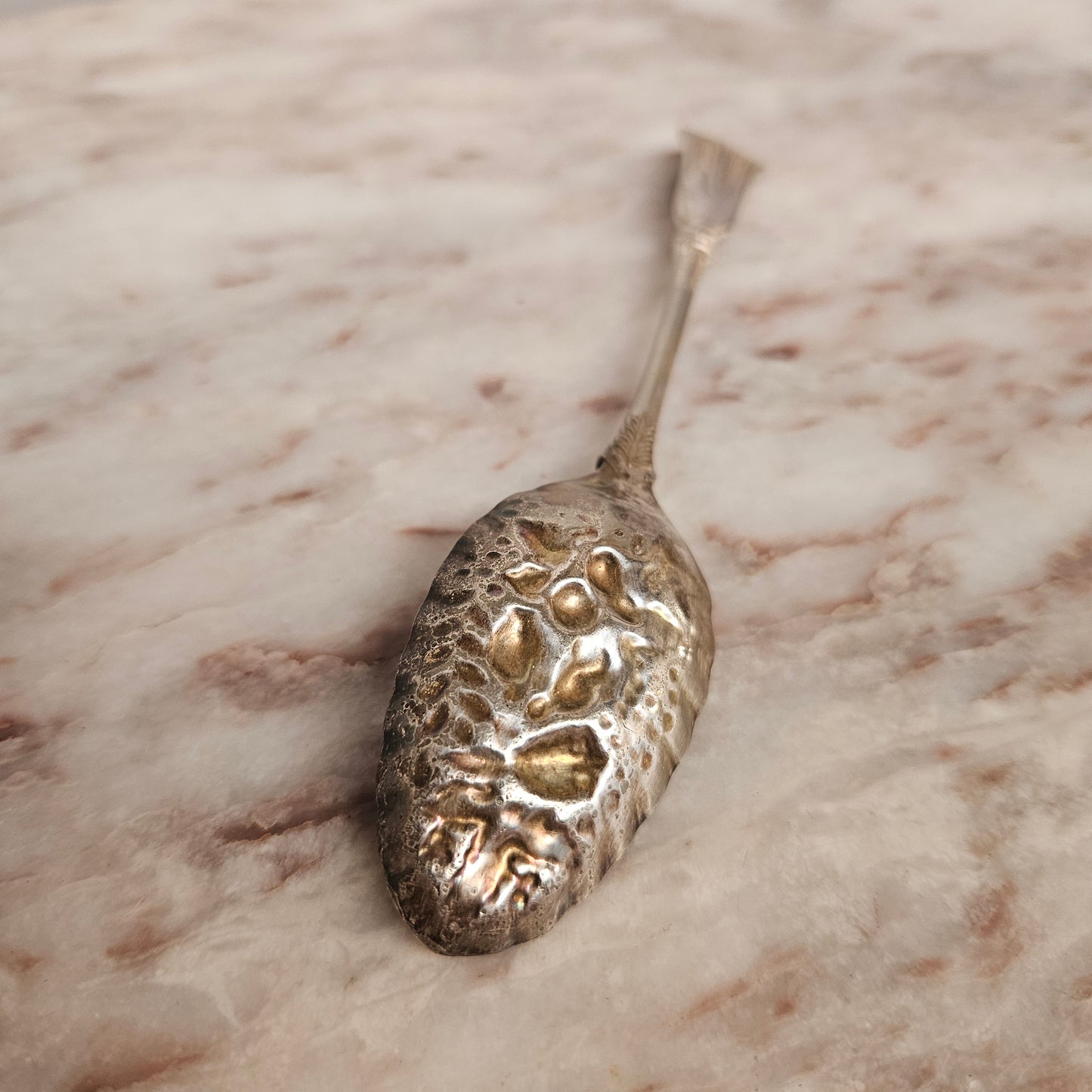 Victorian English Silver Plated Berry Spoon