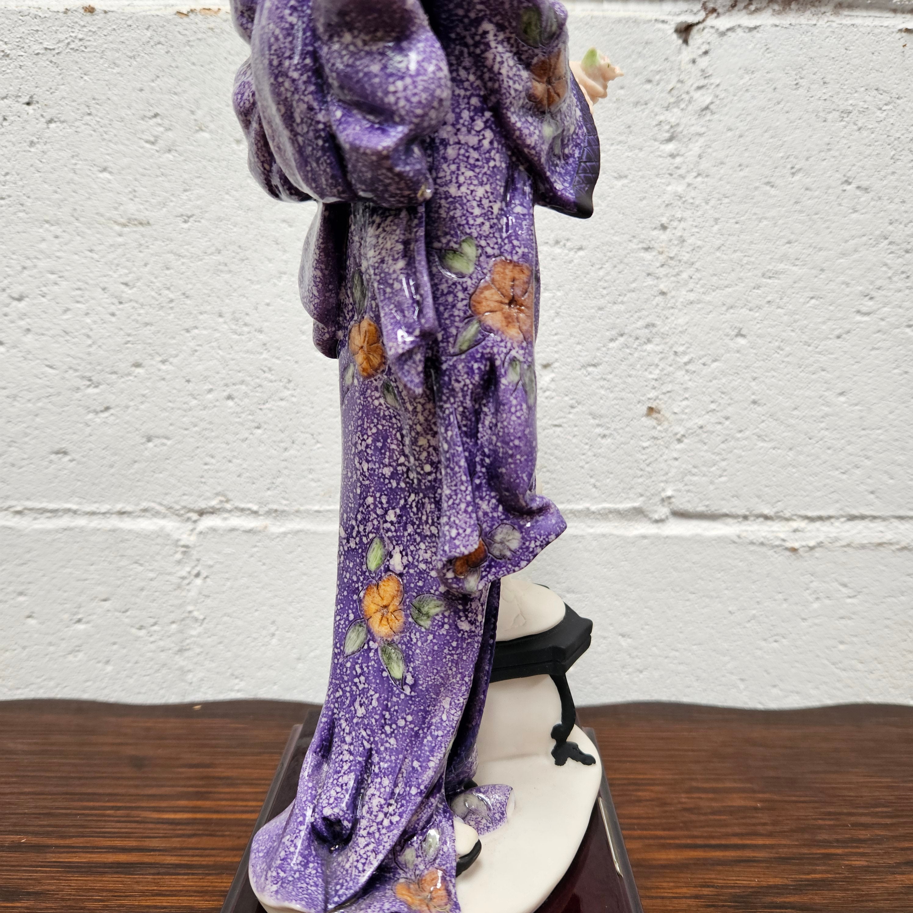 Oriental lady with column G. Armani Figure | Antique & Vintage | Moonee Ponds Antiques | Australia Wide Delivery