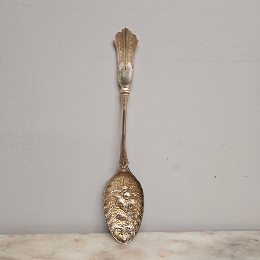 Victorian English Silver Plated Berry Spoon