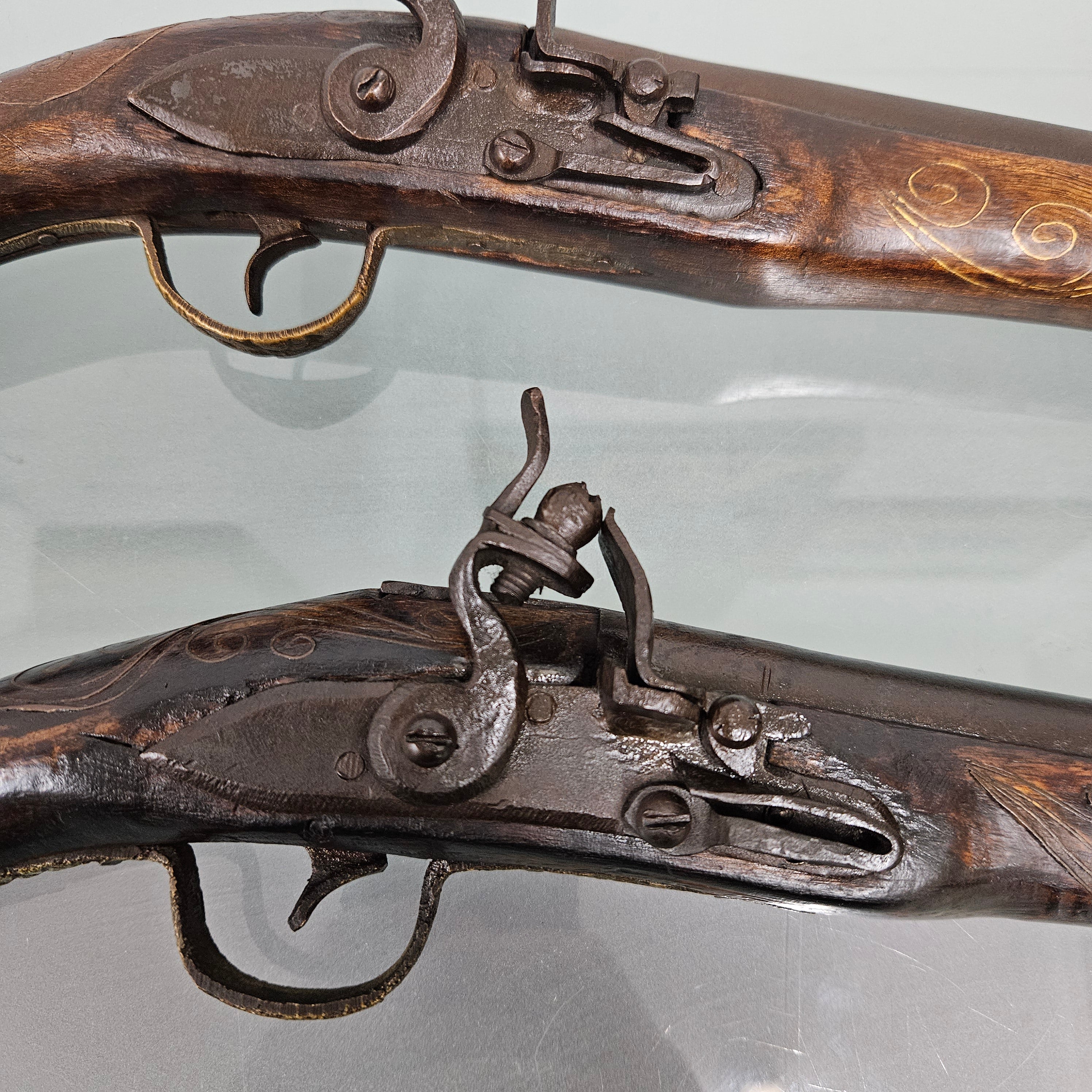 Pair Antique Blunderbuss Percussion Cap Style Pistols | Antique & Vintage | Moonee Ponds Antiques | Australia Wide Delivery