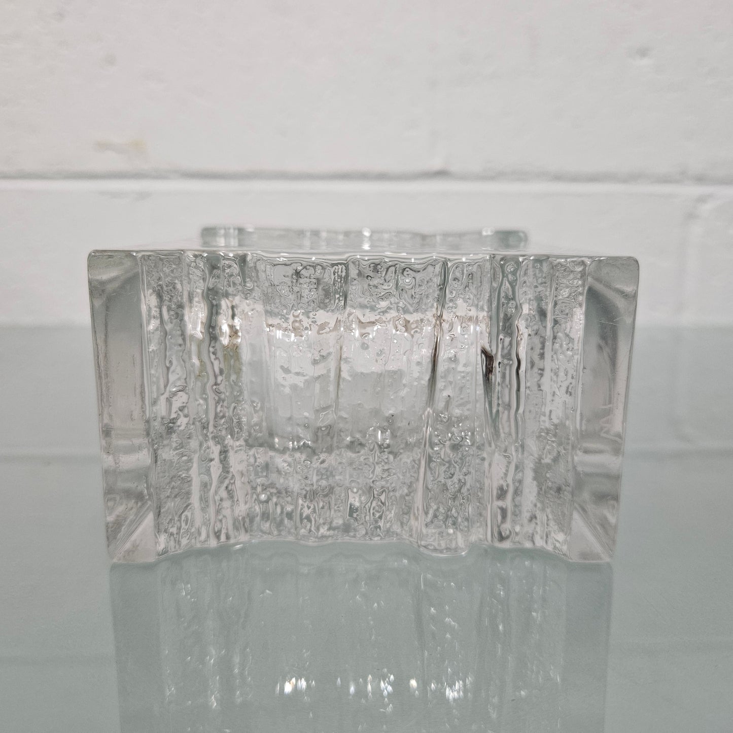 Ilttala Finland Tapio Wirkkala Clear Glass Vase