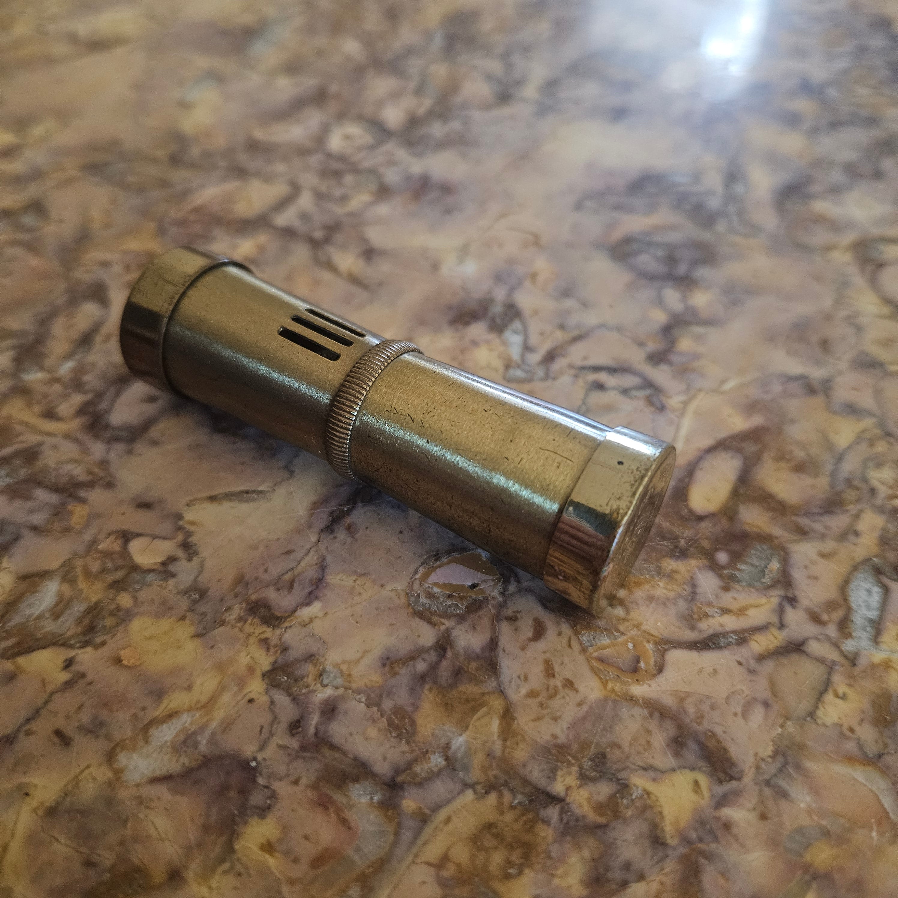 Vintage Ladies Squeeze Automatic Petrol Lighter. Advertising "Griffin Shoes". | Antique & Vintage | Moonee Ponds Antiques | Australia Wide Delivery