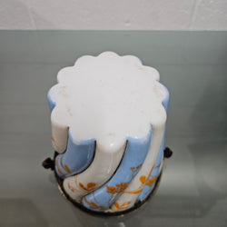 Antique Victorian Milk Glass Hand Painted Bucket | Antique & Vintage | Moonee Ponds Antiques | Australia Wide Delivery