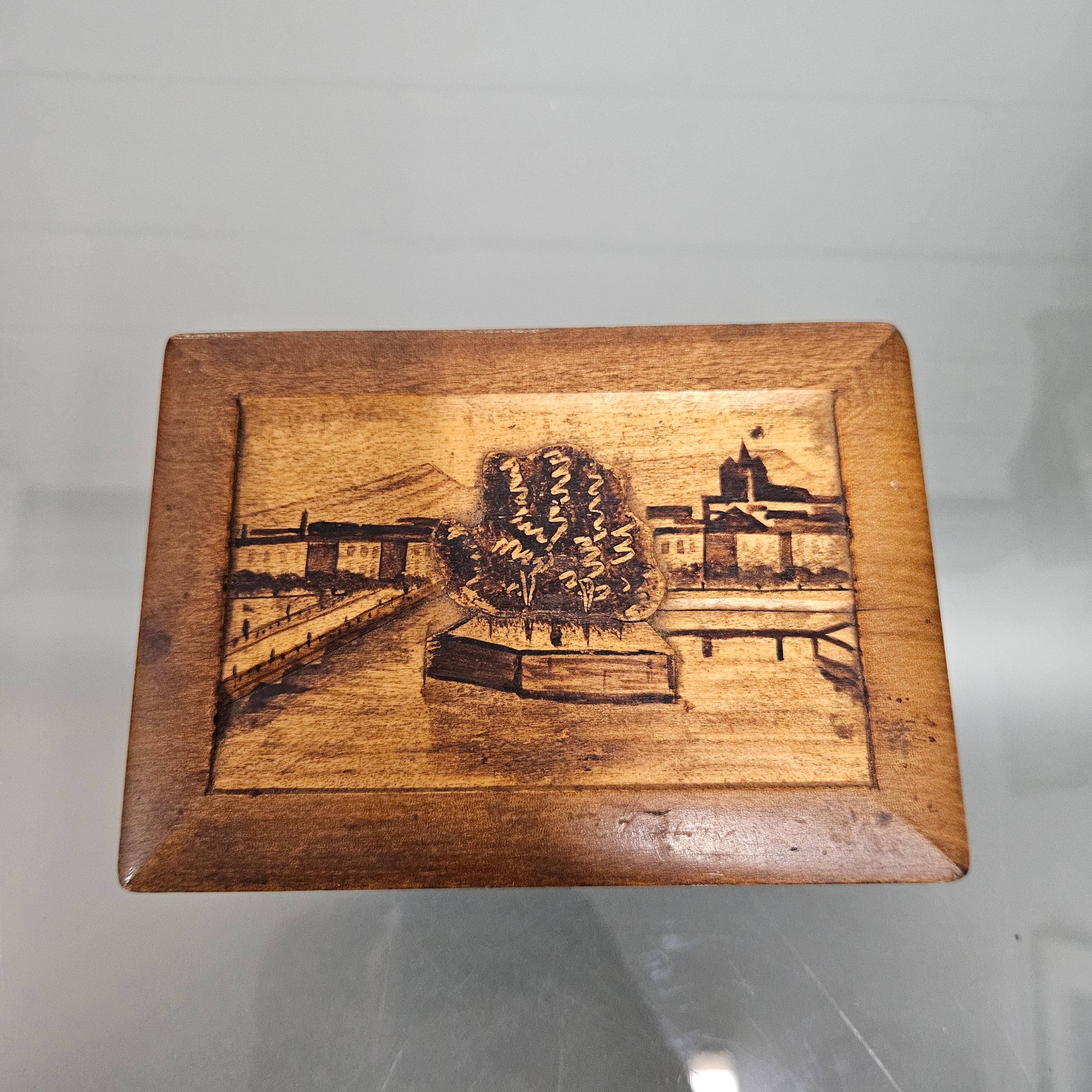 Vintage Wooden Carved Music Jewellery Box | Antique & Vintage | Moonee Ponds Antiques | Australia Wide Delivery