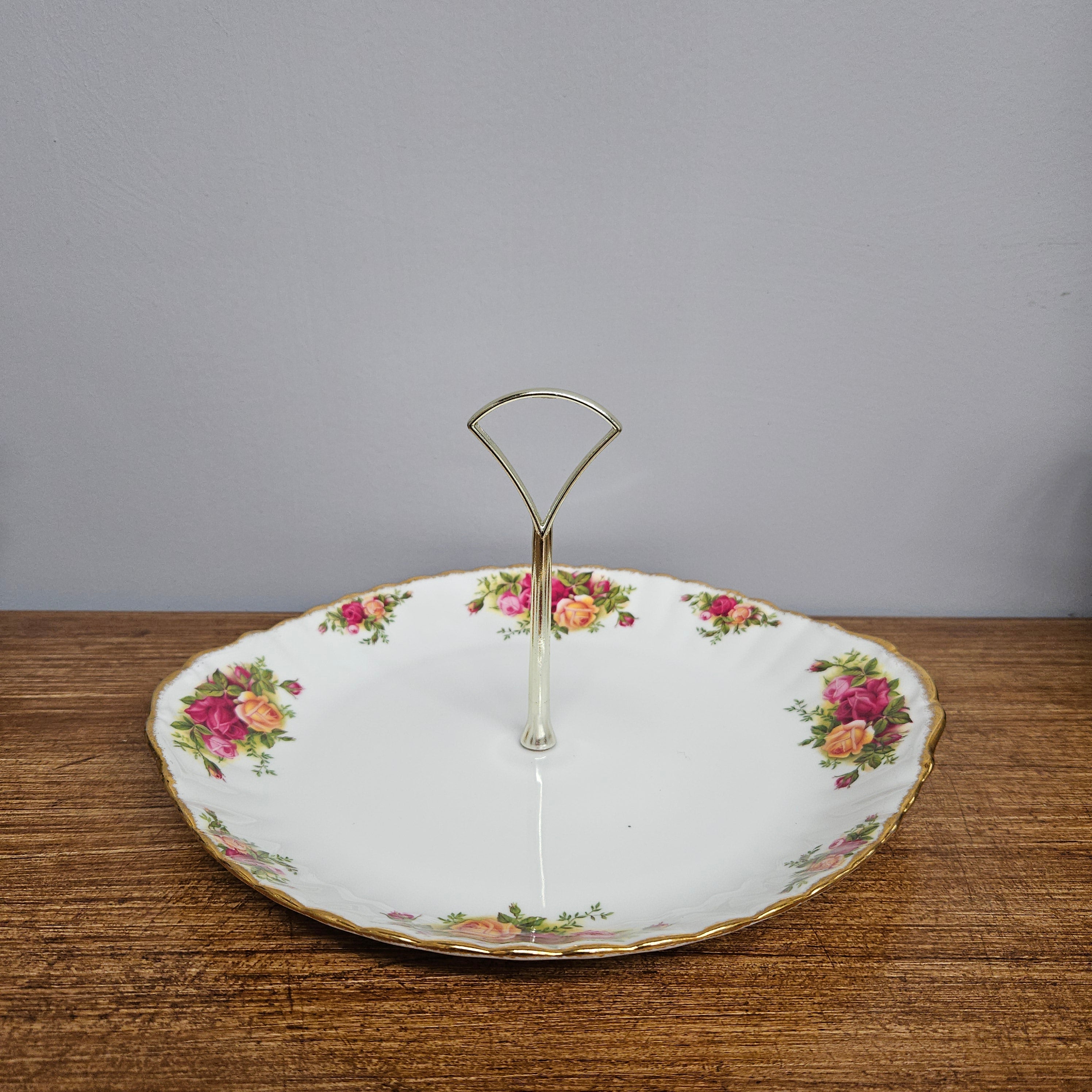 Royal Albert "Old Country Roses" Cake Stand | Antique & Vintage | Moonee Ponds Antiques | Australia Wide Delivery