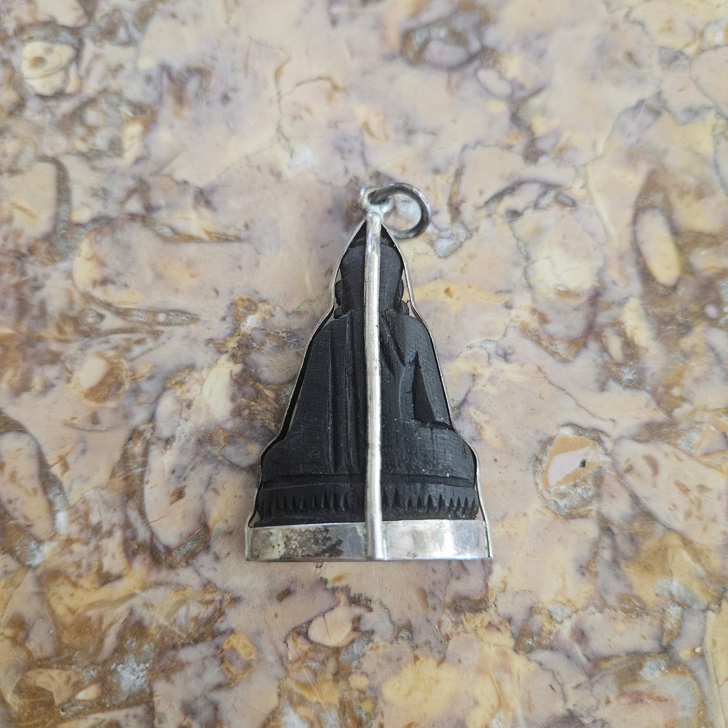 Vintage Carved Wooden Miniature Buddha