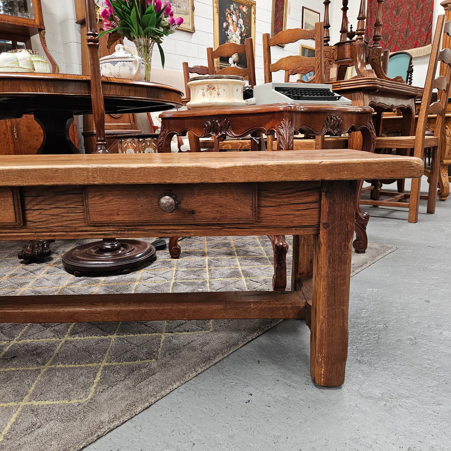 French Oak Coffee Table