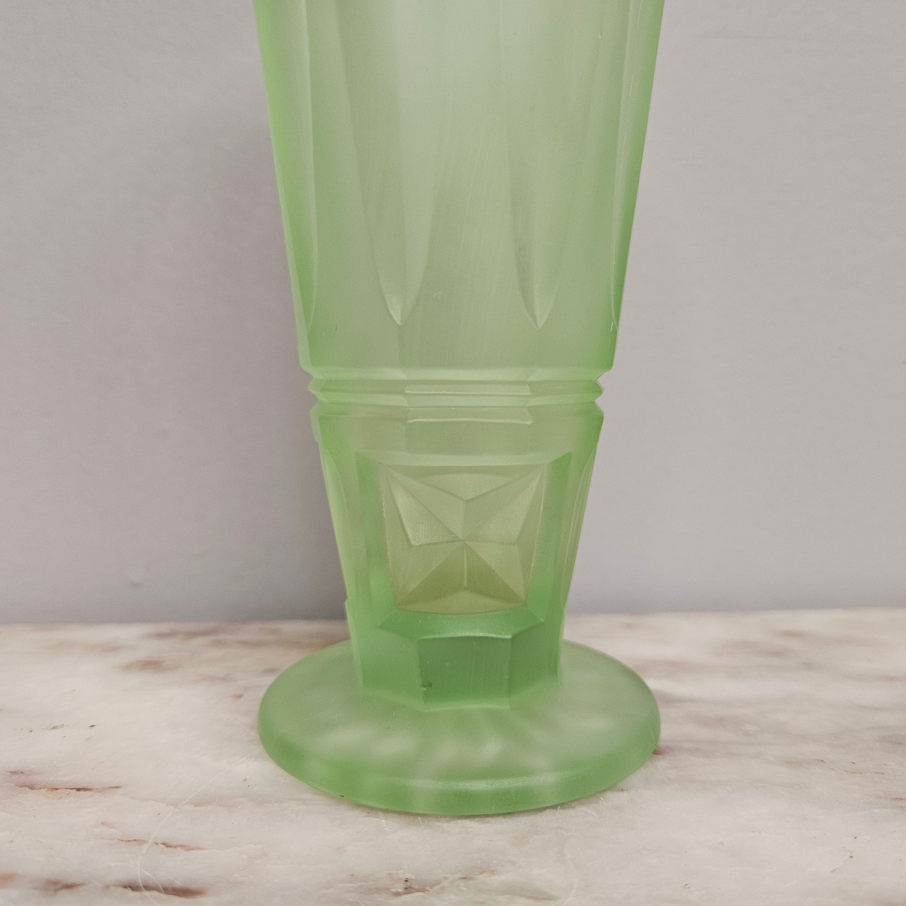 Vintage Depression Glass Vase | Antique & Vintage | Moonee Ponds Antiques | Australia Wide