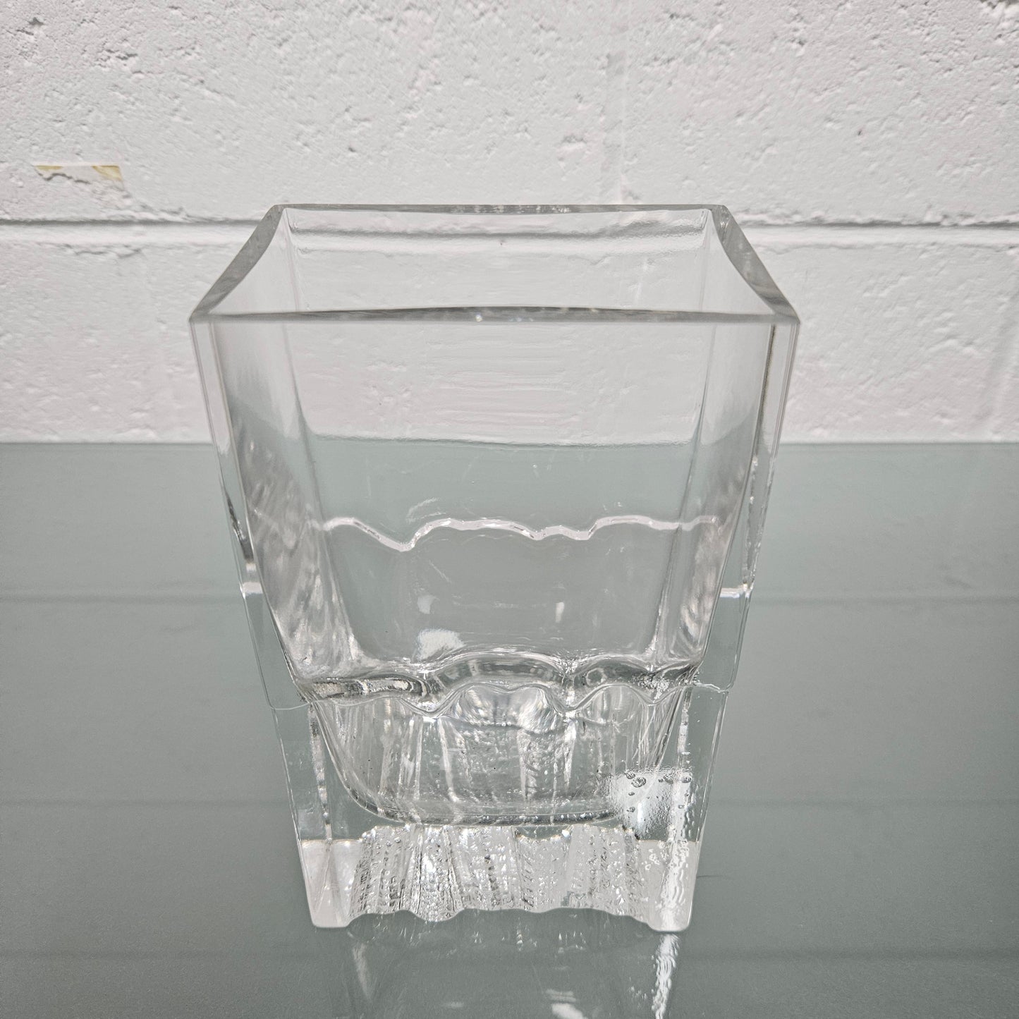 Ilttala Finland Tapio Wirkkala Clear Glass Vase