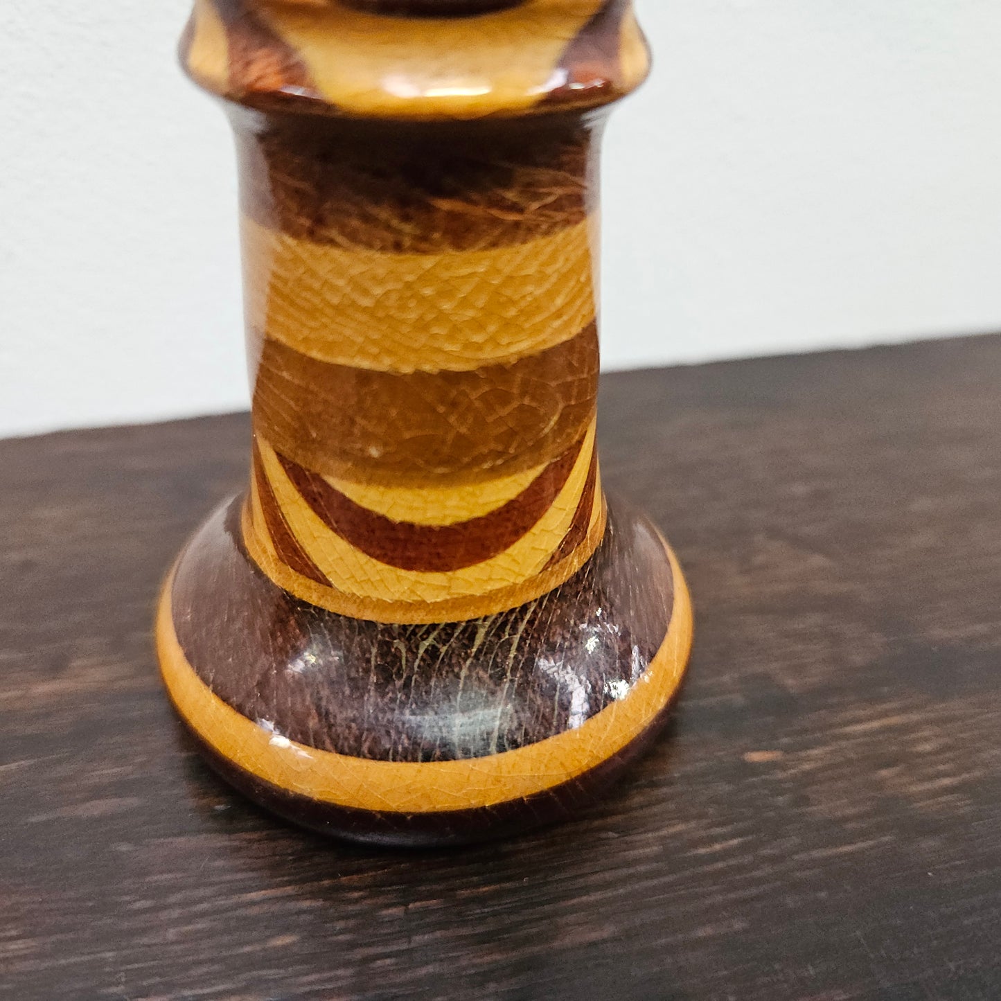 Vintage Cairns Souvenir Treen Wooden Salt