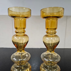 Pair of Swedish Mid Century Glass Vases | Antique & Vintage | Moonee Ponds Antiques | Australia Wide Delivery
