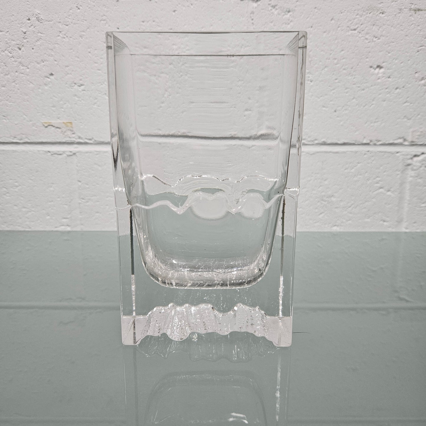 Ilttala Finland Tapio Wirkkala Clear Glass Vase