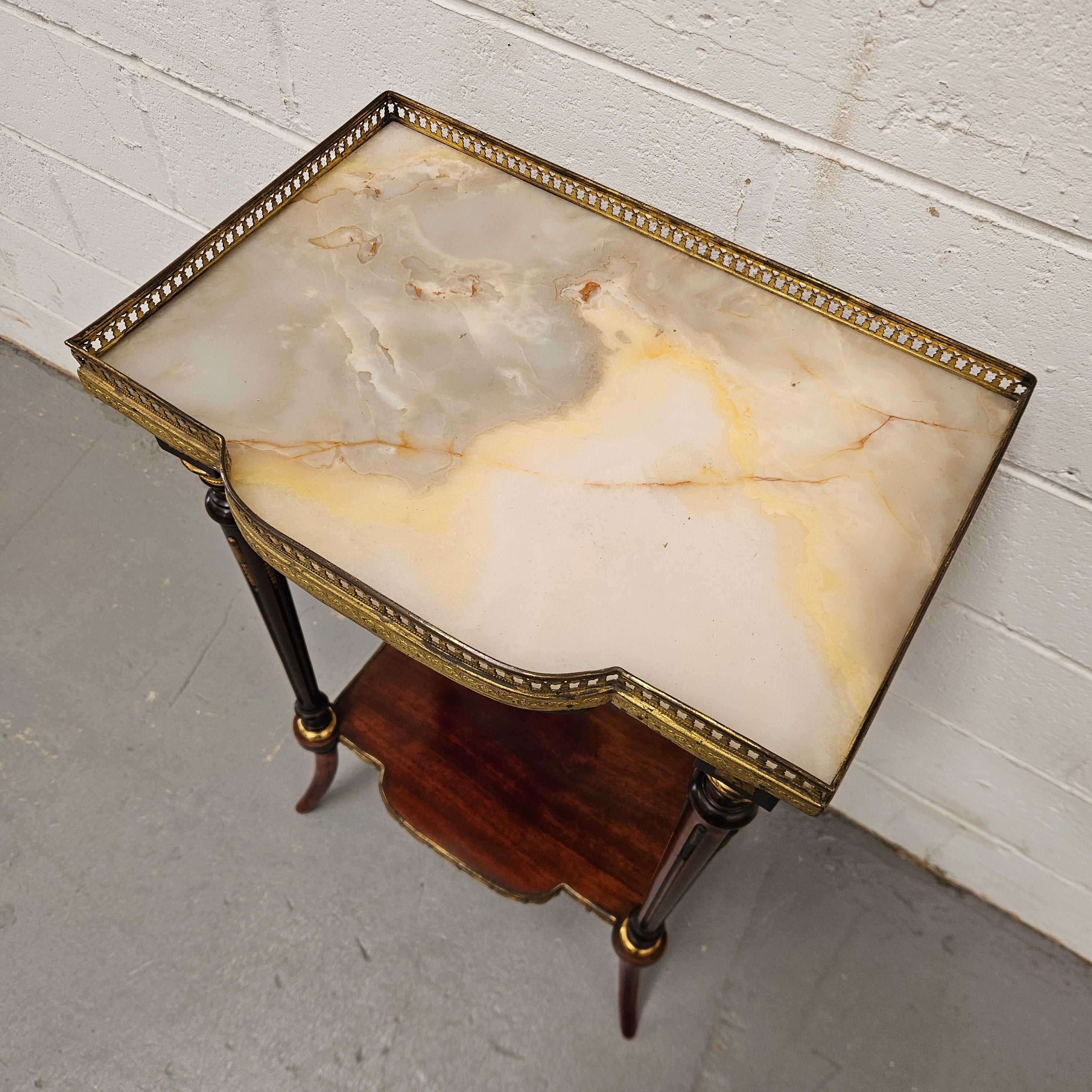 French Louis XVth Style Marble Top Side/Lamp Table | Antique & Vintage | Moonee Ponds Antiques | Australia Wide