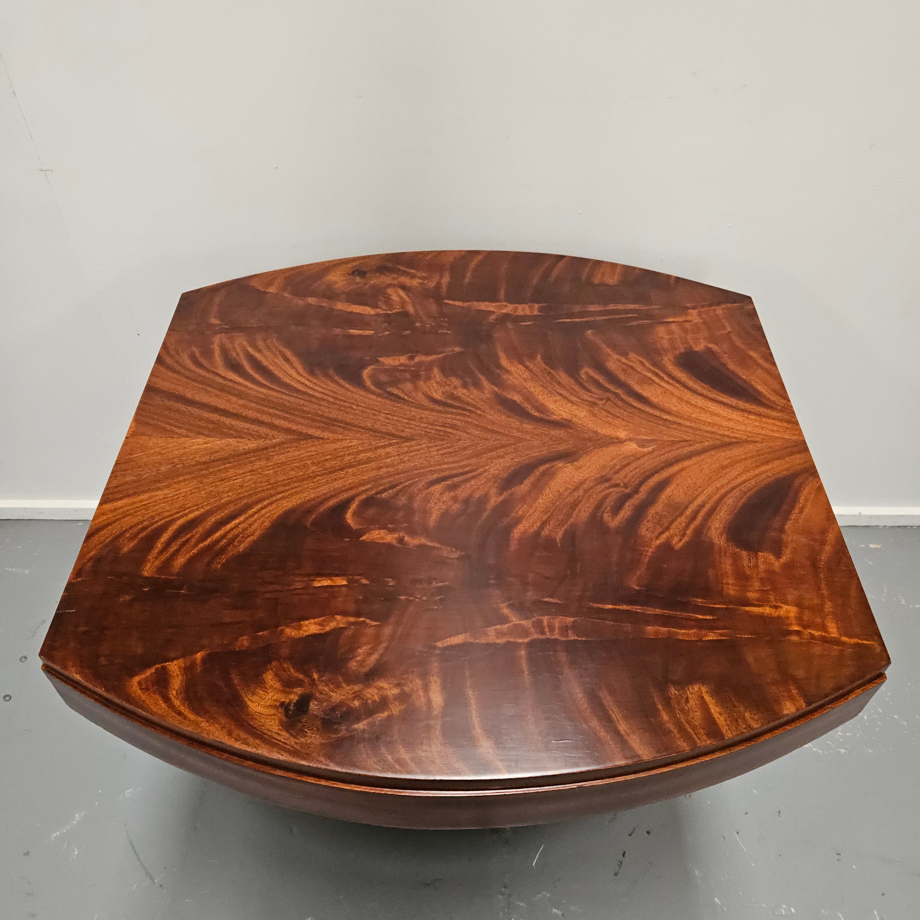 Art Deco Flame Mahogany Centre Table | Antique & Vintage | Moonee Ponds Antiques | Australia Wide Delivery