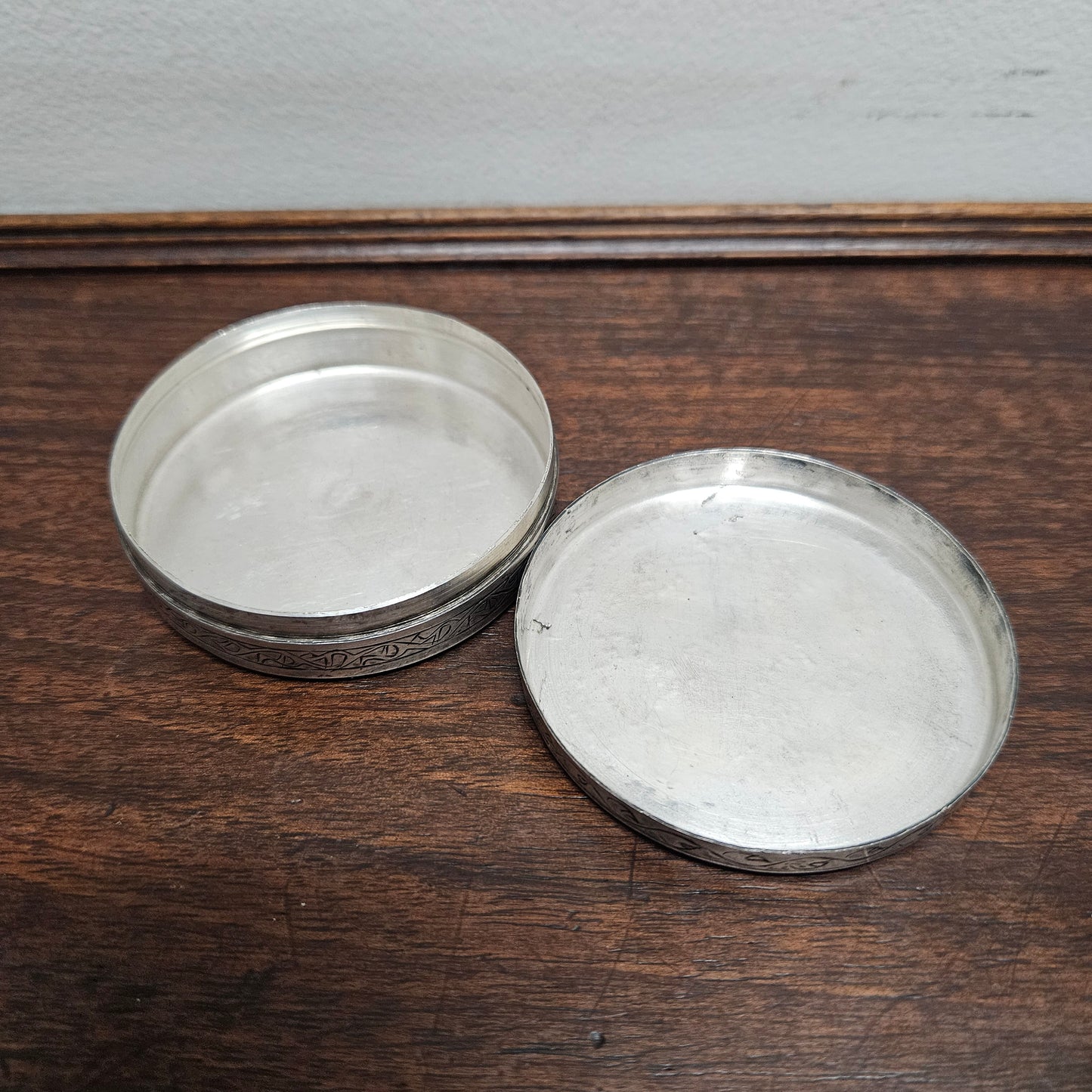 Antique Egyptian Silver Trinket Box