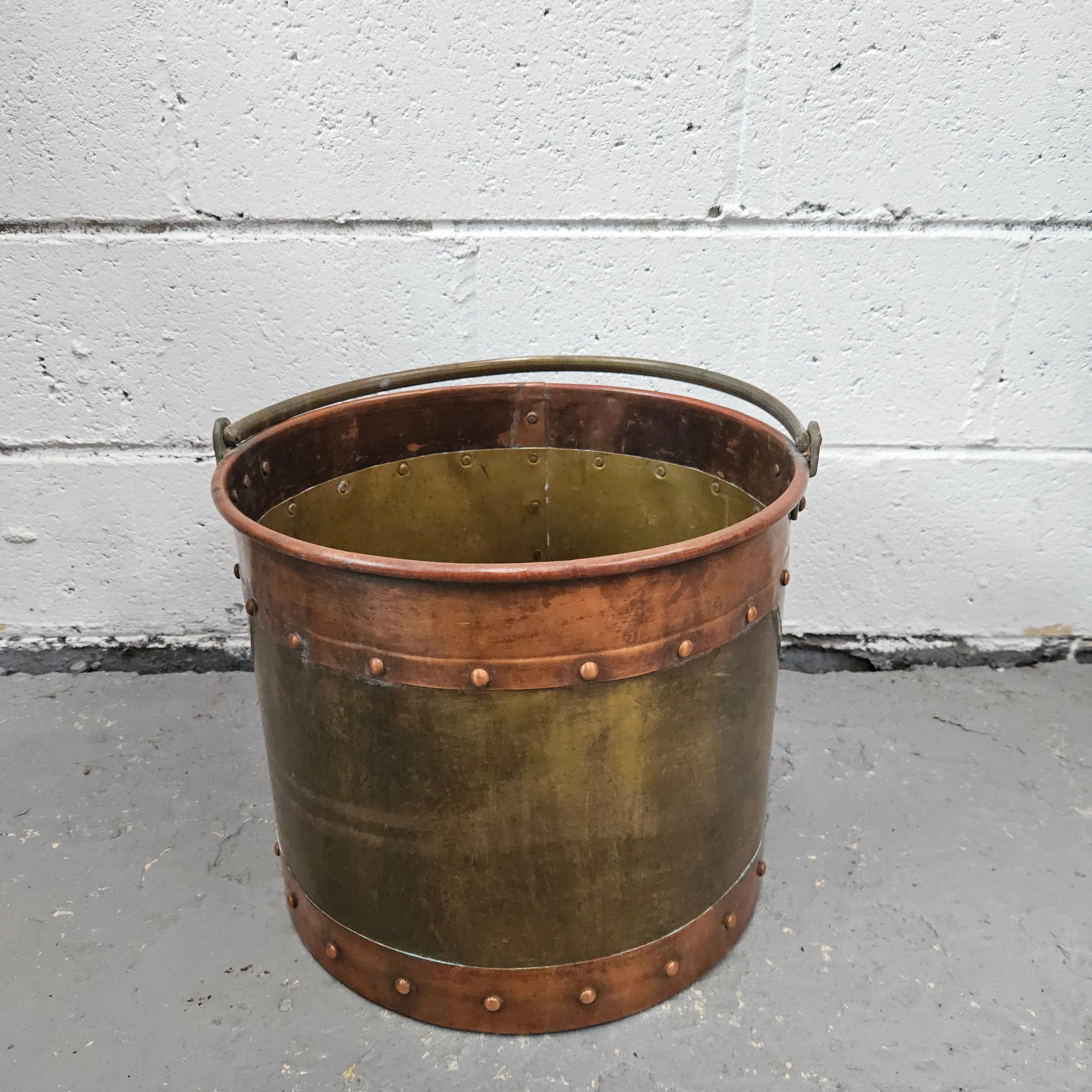 Antique Copper & Brass Bucket | Antique & Vintage | Moonee Ponds Antiques | Australia Wide Delivery