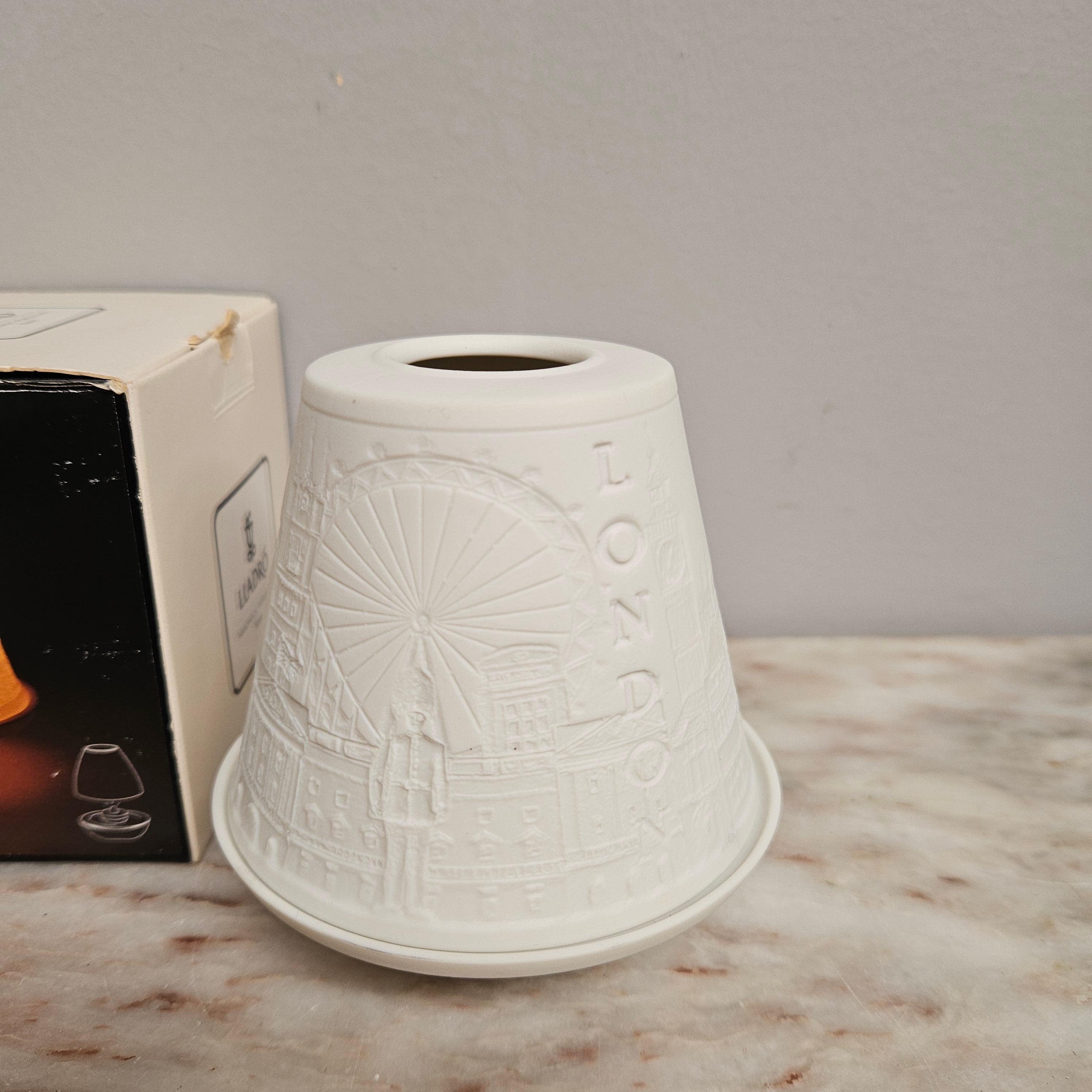 Lladro Porcelain Votive Light Lithophone of London | Antique & Vintage | Moonee Ponds Antiques | Australia Wide Delivery