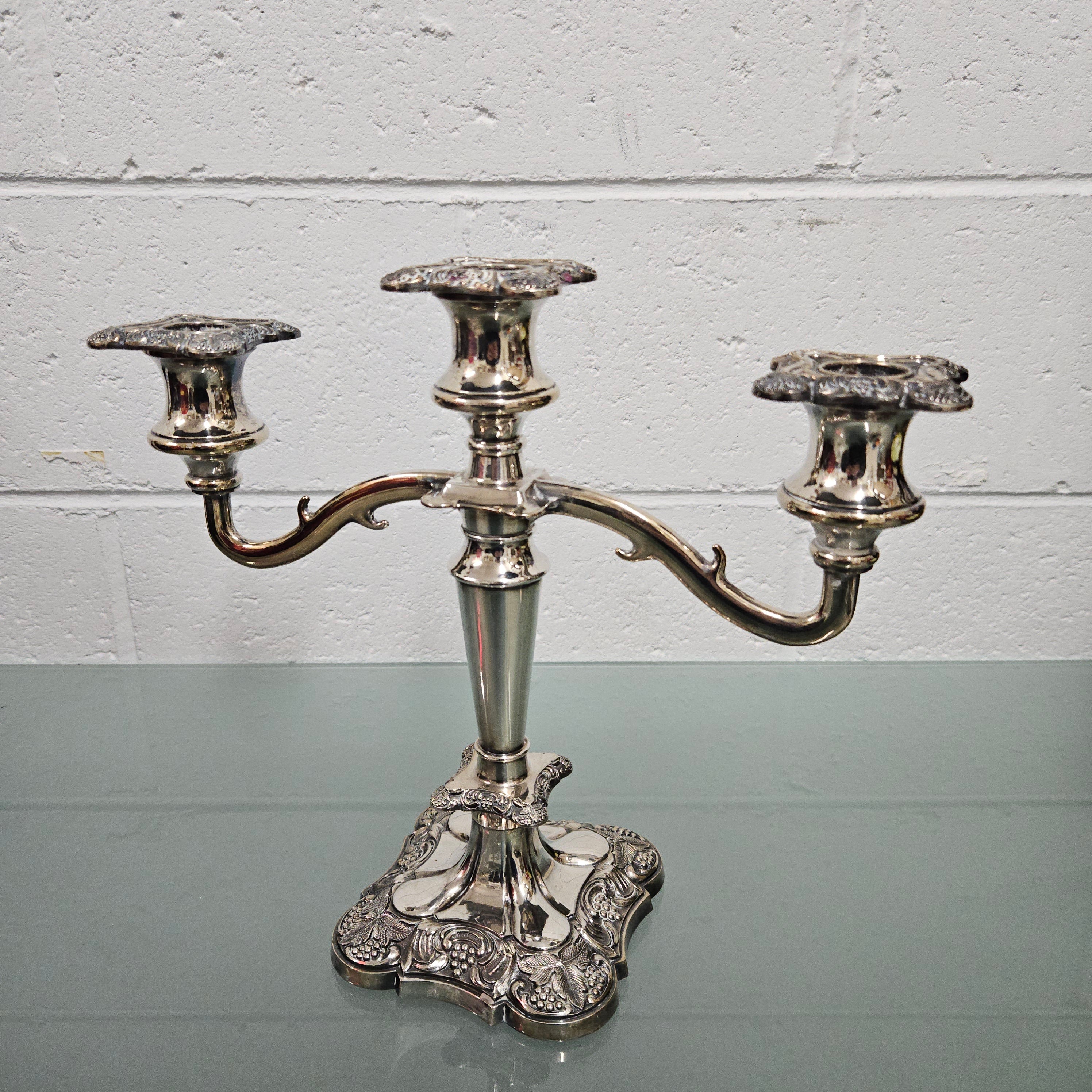 Silver EPNS Candle Holder | Antique & Vintage | Moonee Ponds Antiques | Australia Wide Delivery