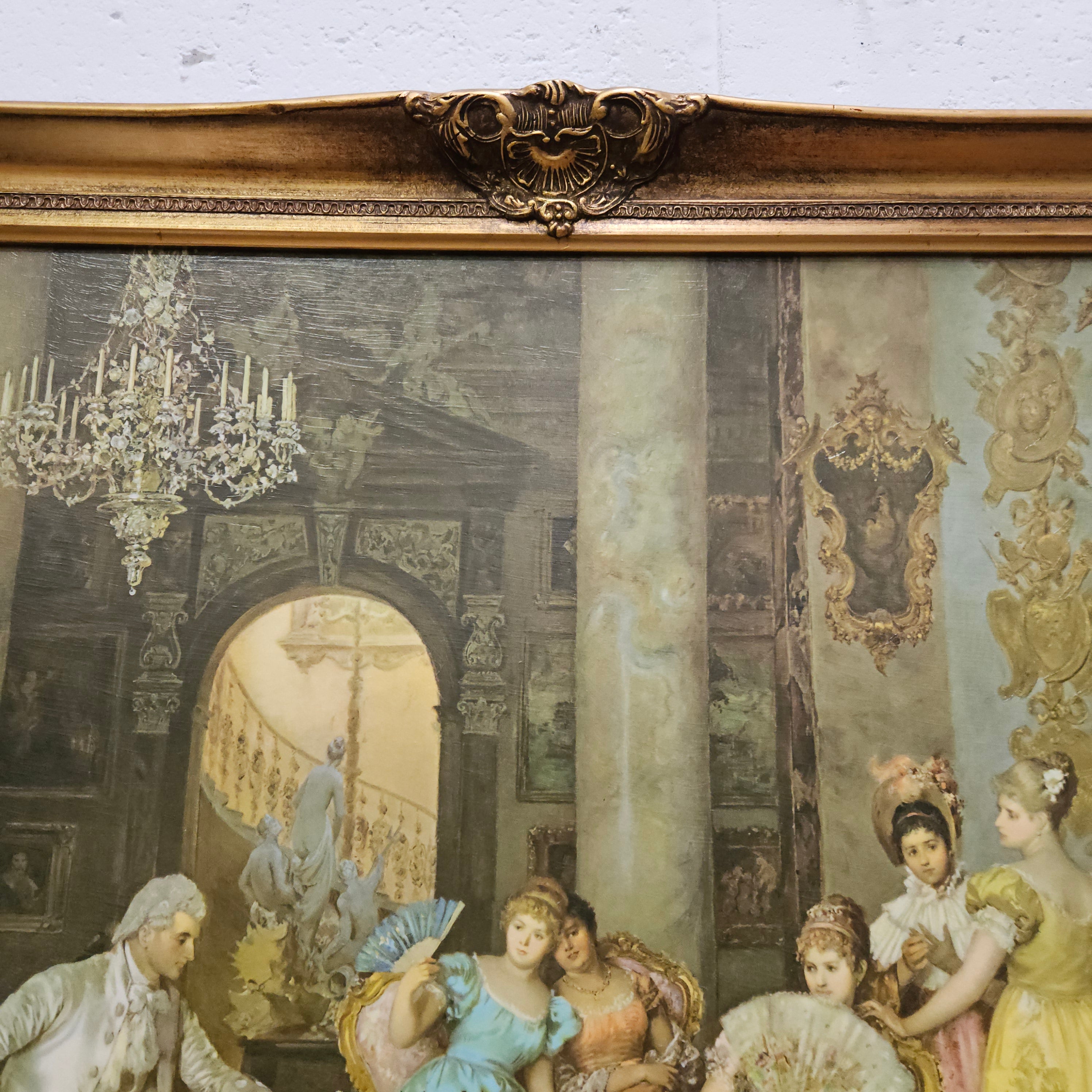 Court Scene Framed Lithograph Print | Antique & Vintage | Moonee Ponds Antiques | Australia Wide Delivery