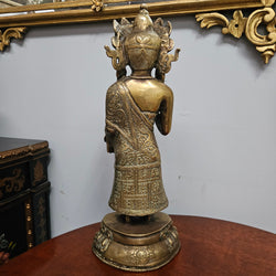 Antique Tibetan Bronze Dipankara Buddha Statue