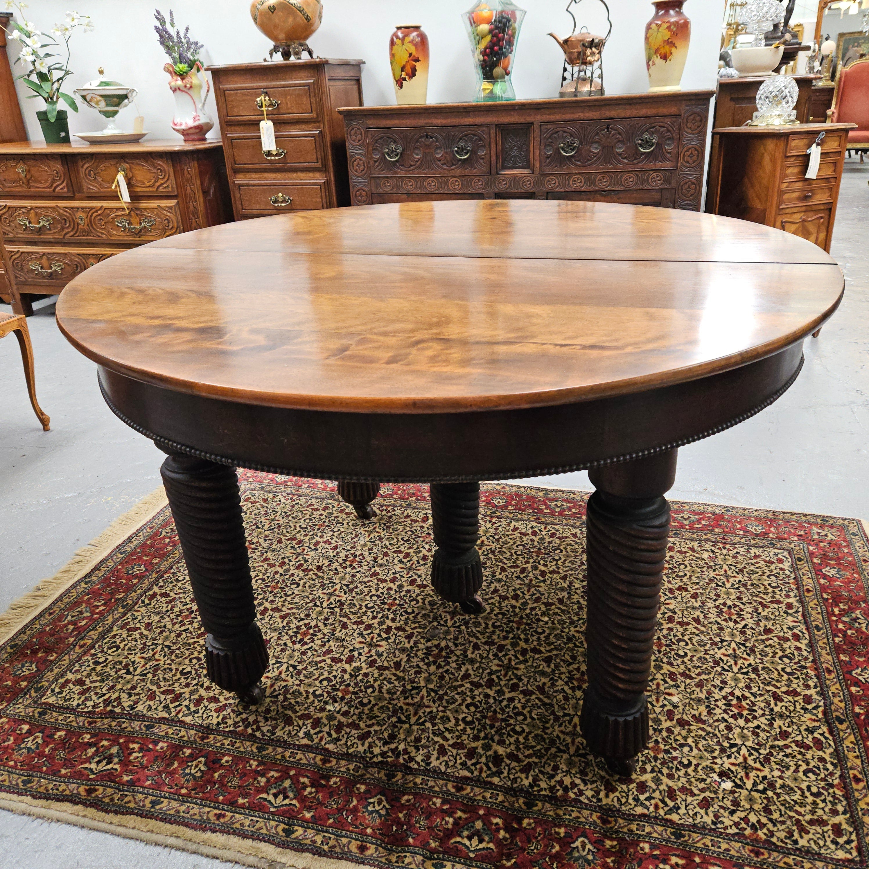 Queensland Coachwood Extension Table | Antique & Vintage | Moonee Ponds Antiques | Australia Wide Delivery