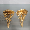 Pair Of Gilt & Wood Carved Wall Shelf Brackets | Antique & Vintage | Moonee Ponds Antiques | Australia Wide Delivery