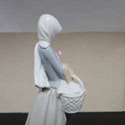 Lladro Girl With Rooster Figurine | Antique & Vintage | Moonee Ponds Antiques | Australia Wide Delivery