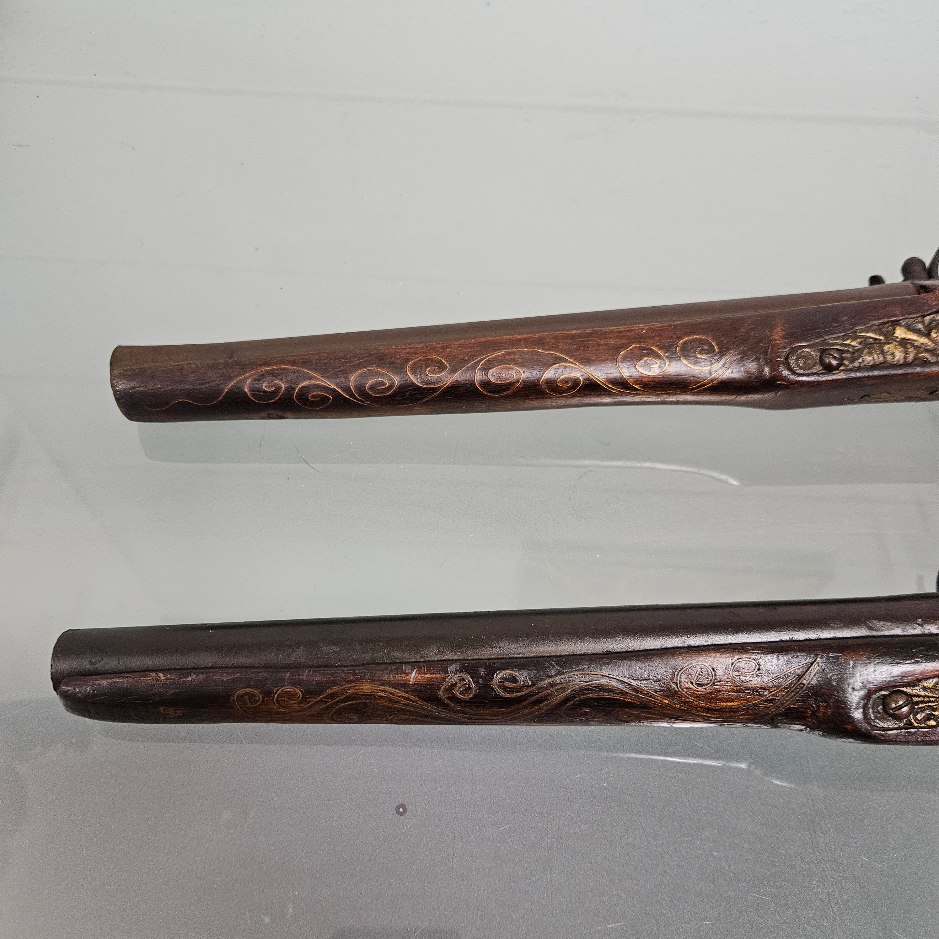 Pair Antique Blunderbuss Percussion Cap Style Pistols | Antique & Vintage | Moonee Ponds Antiques | Australia Wide Delivery