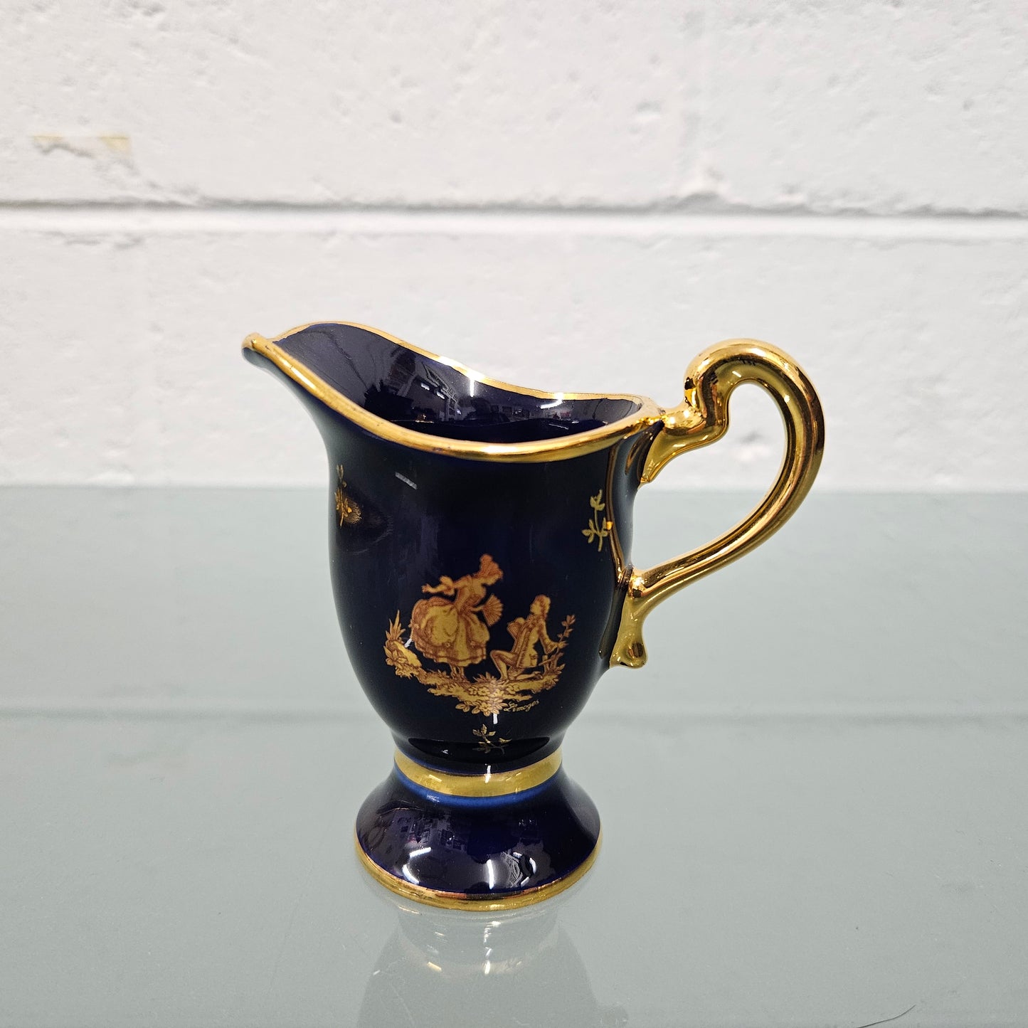 Small Cobalt Blue Limoge Jug