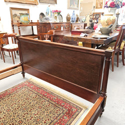 French Louis XVI Style Mahogany Queen Size Bed | Antique & Vintage | Moonee Ponds Antiques | Australia Wide Delivery