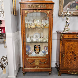 Stunning French Walnut Louis XVI Style Vitrine | Antique & Vintage | Moonee Ponds Antiques | Australia Wide Delivery