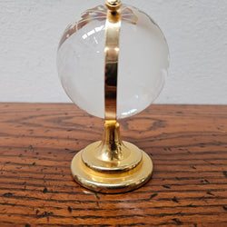 Vintage Crystal Globe of the World | Antique & Vintage | Moonee Ponds Antiques | Australia Wide Delivery