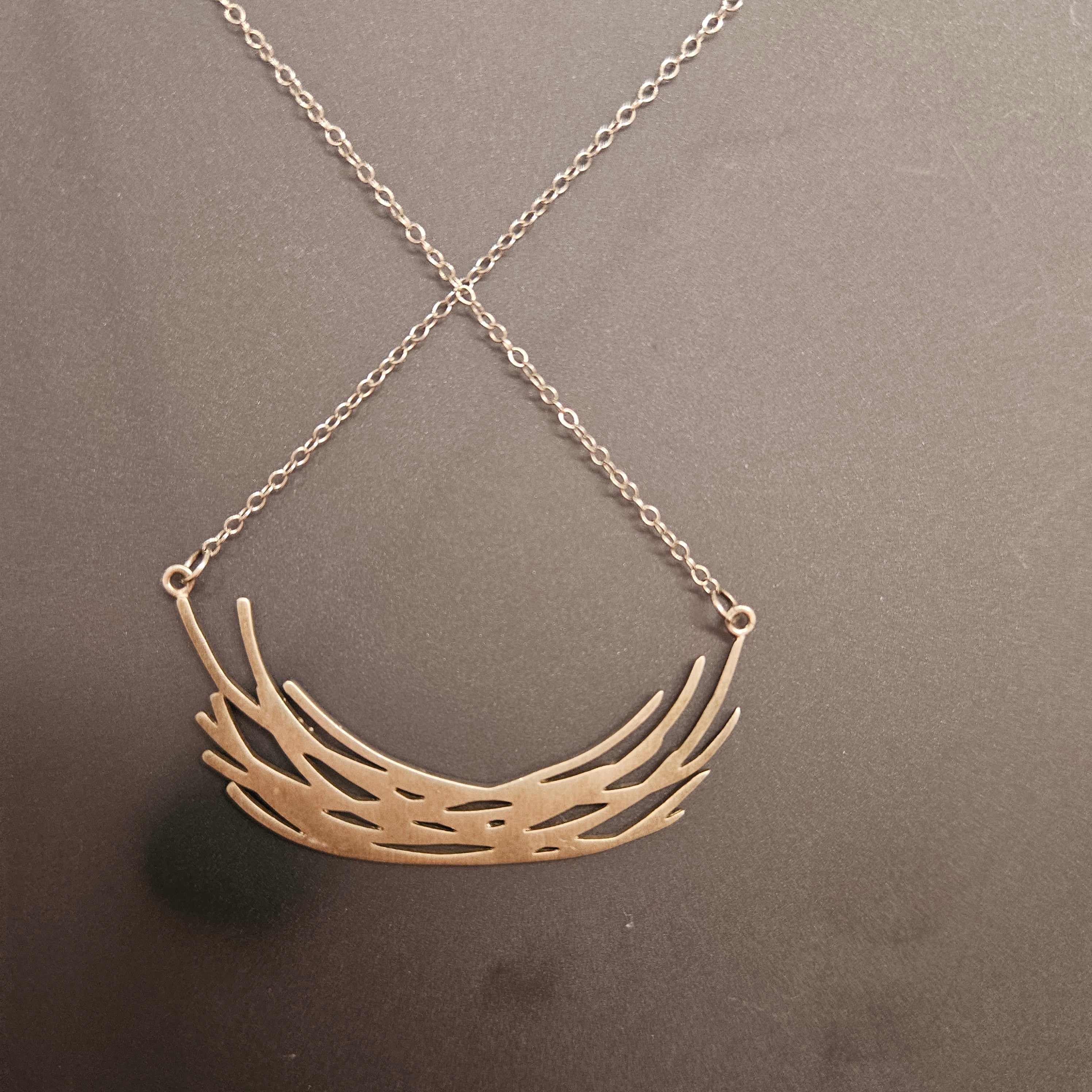 Sterling Silver Sculptural Organic Design Necklace | Antique & Vintage | Moonee Ponds Antiques | Australia Wide