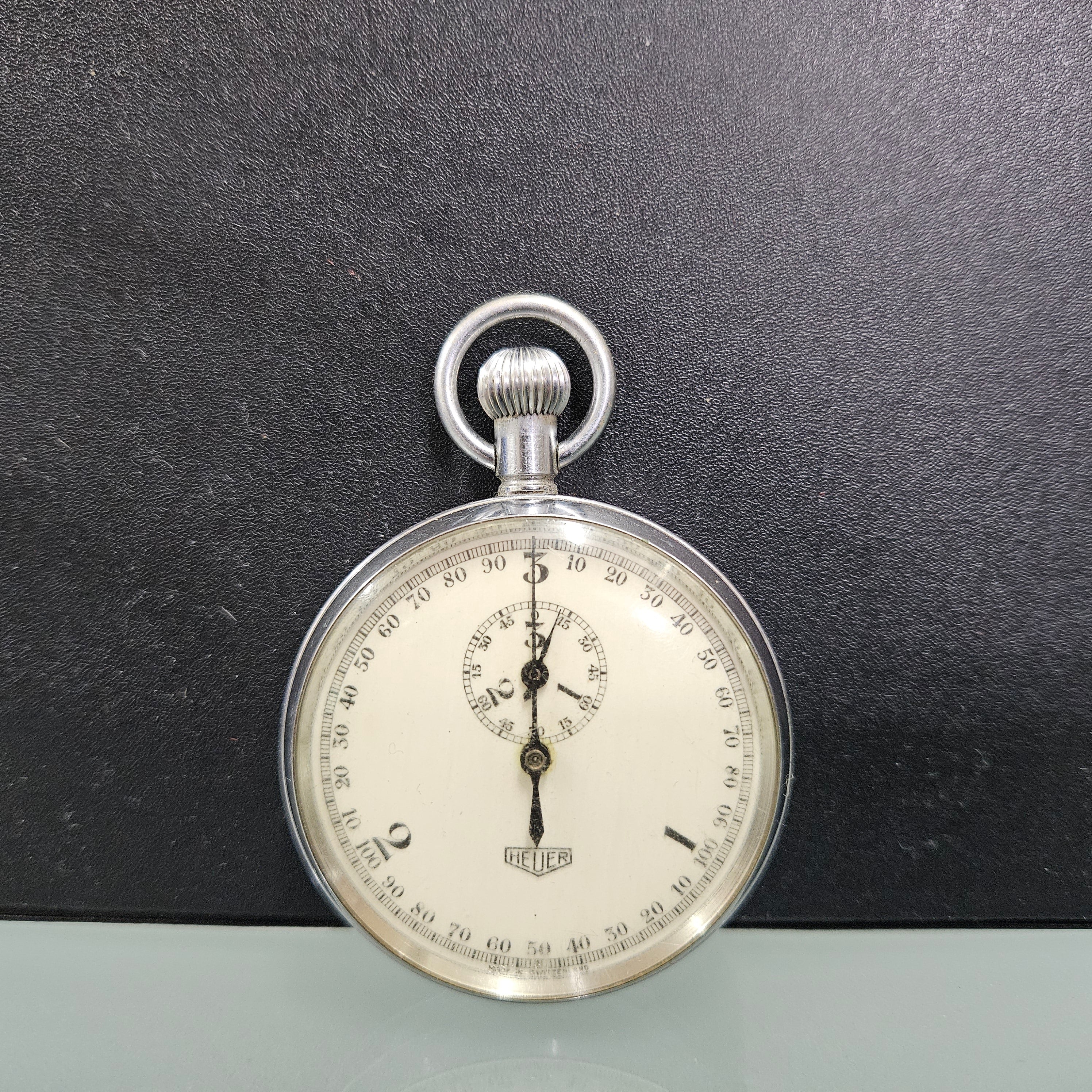 Rare Vintage Heuer 100th Second Stop Watch | Antique & Vintage | Moonee Ponds Antiques | Australia Wide Delivery